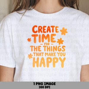 Create Time PNG | Sublimation Commercial Use POD