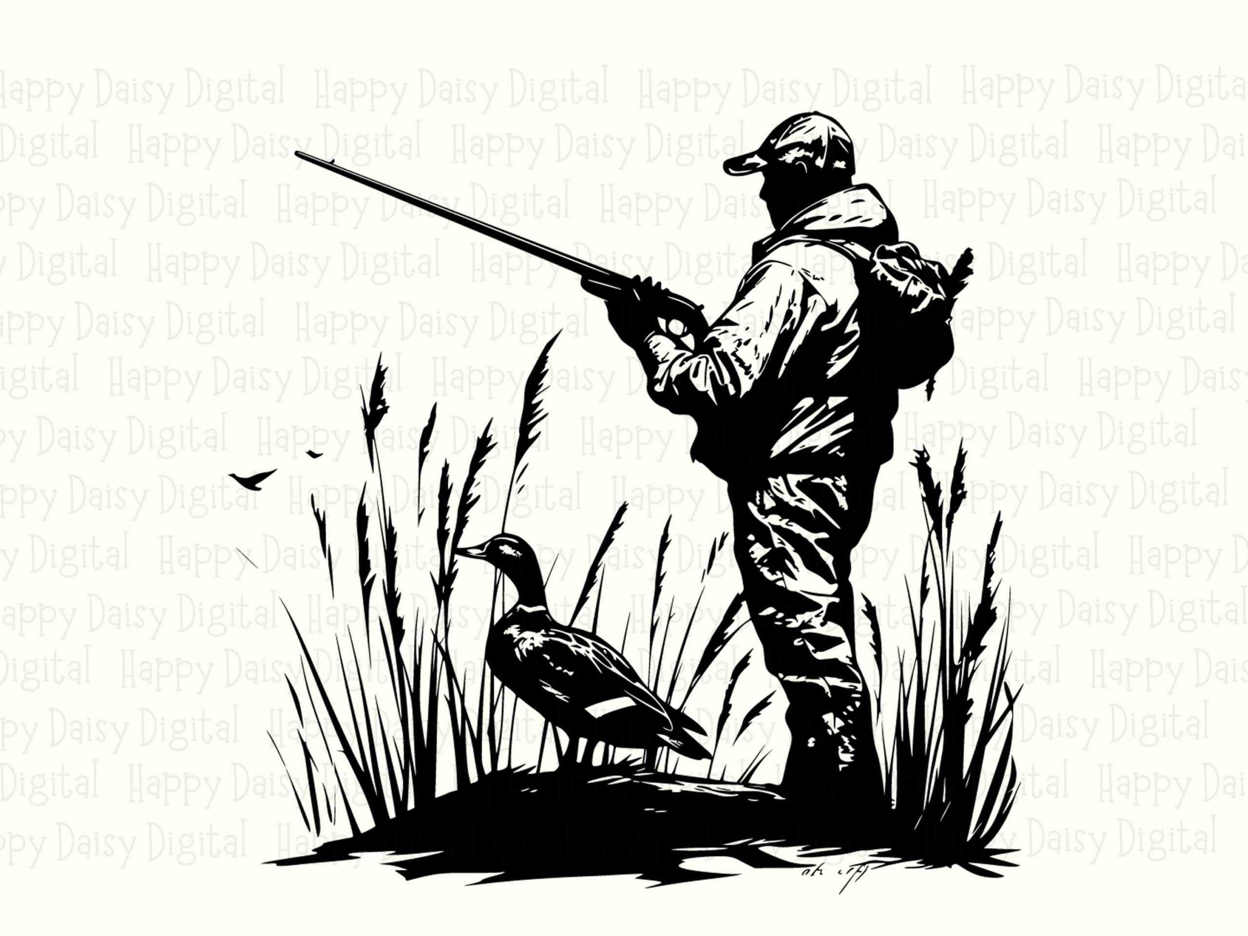 Duck Hunting PNG, Blind Hunter Design, Sublimation Graphic, Commercial Use | 300 DPI, Transparent Background - Image 2