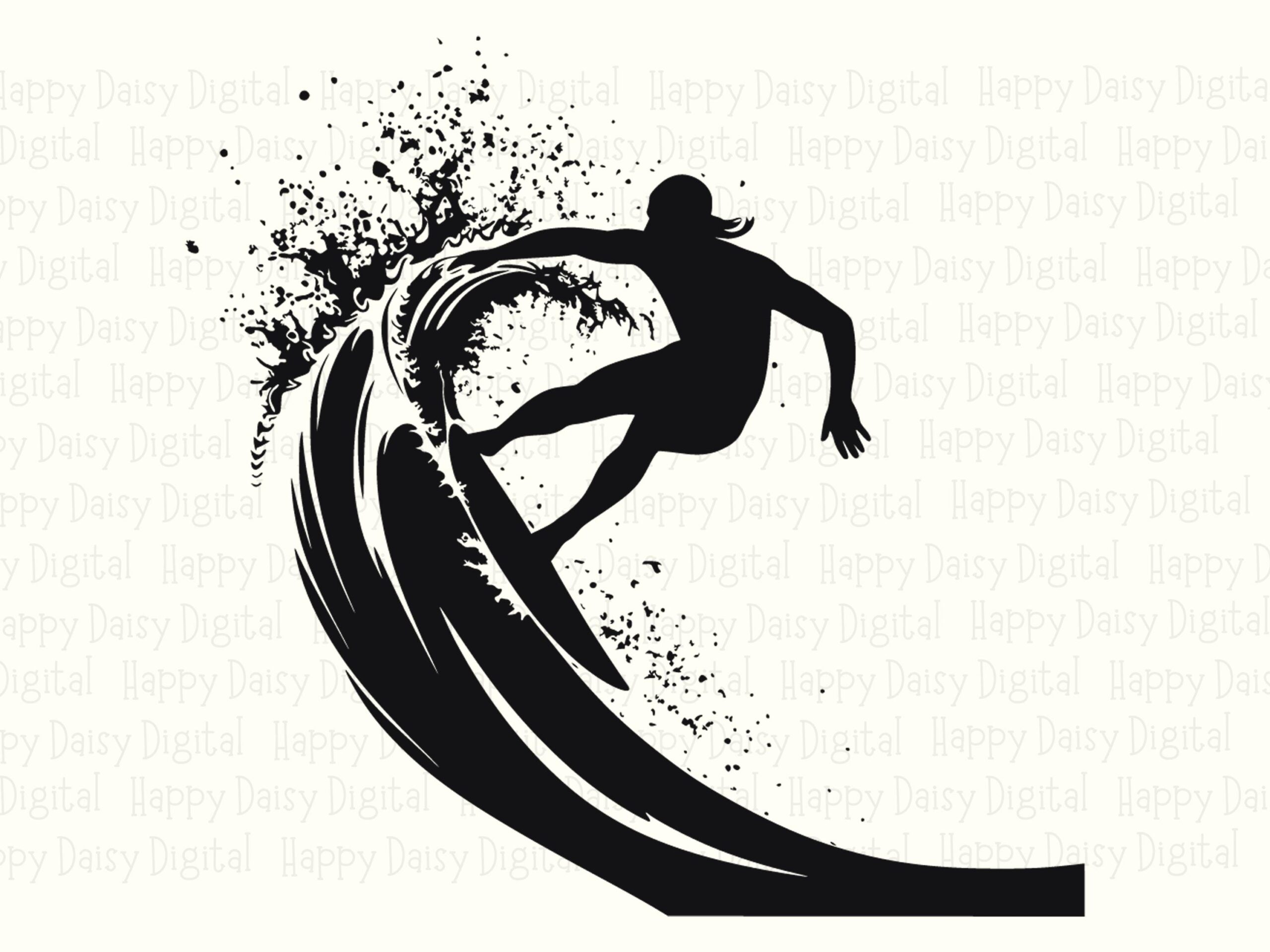 Wave Rider PNG SVG | Sublimation Commercial Use POD - Image 2