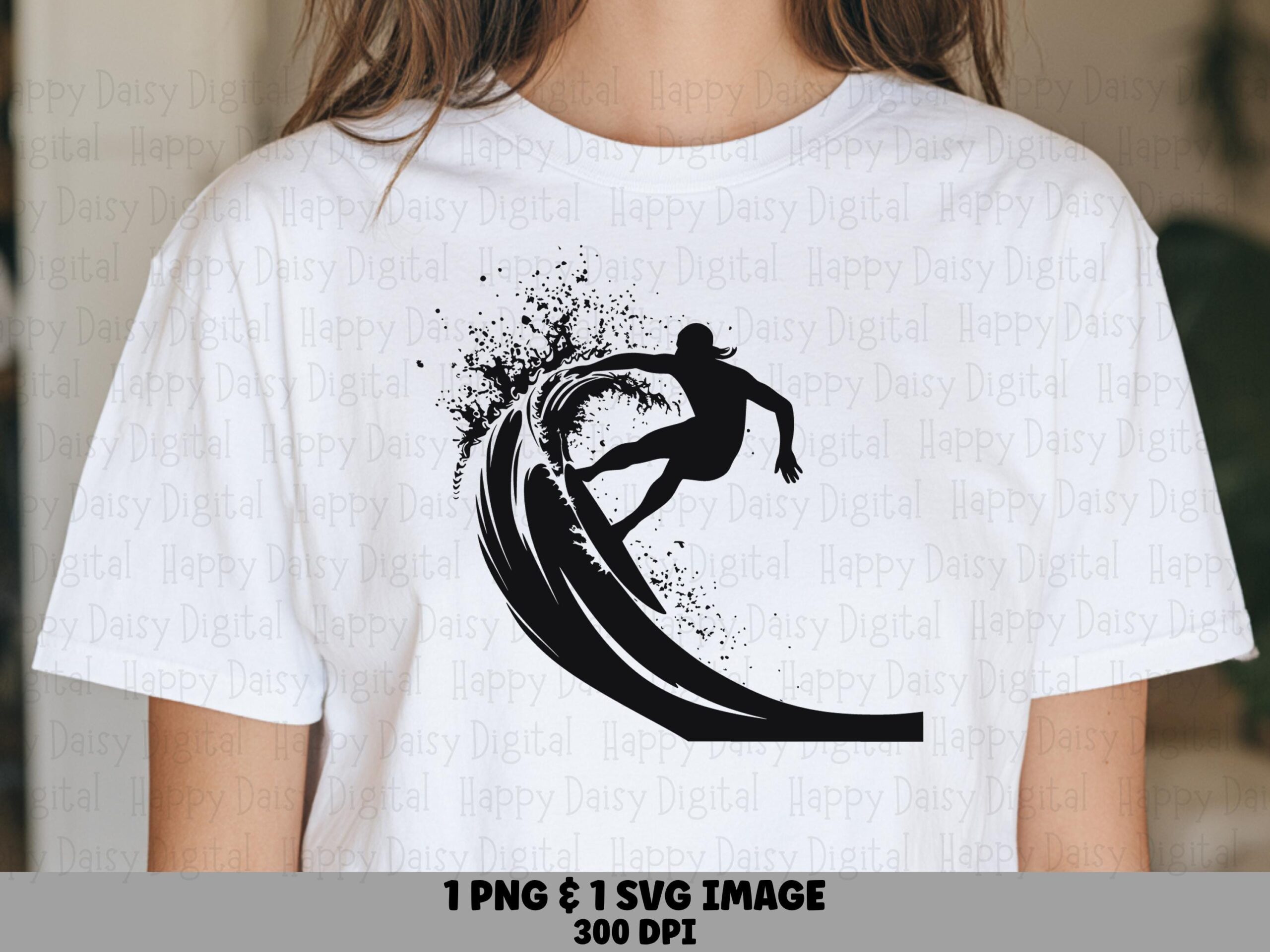 Wave Rider PNG SVG | Sublimation Commercial Use POD