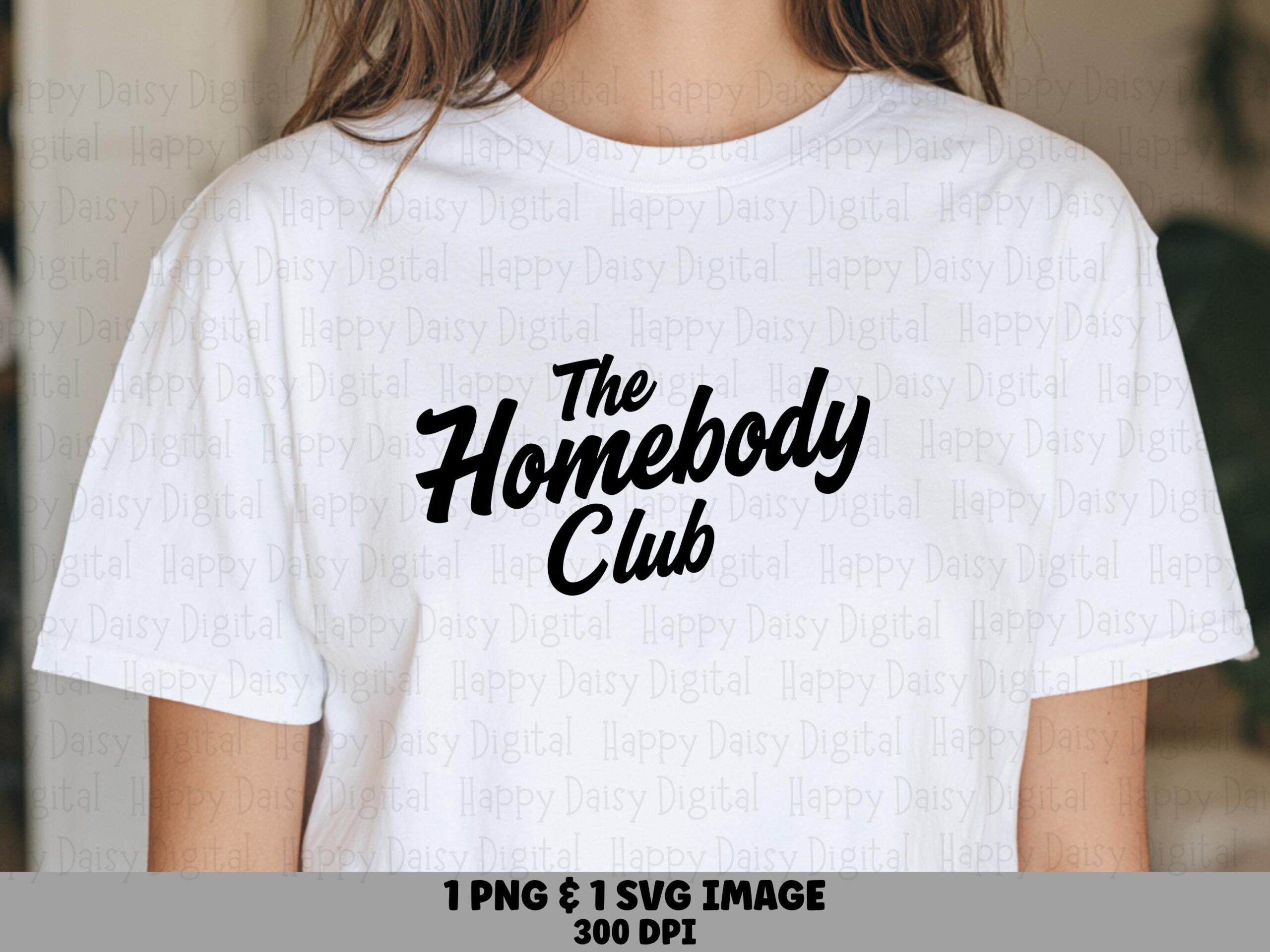 Homebody Club Svg, Retro Script Digital Bundle - PNG File, Sublimation Ready | 300 DPI, Cricut Silhouette Canva - Image 2