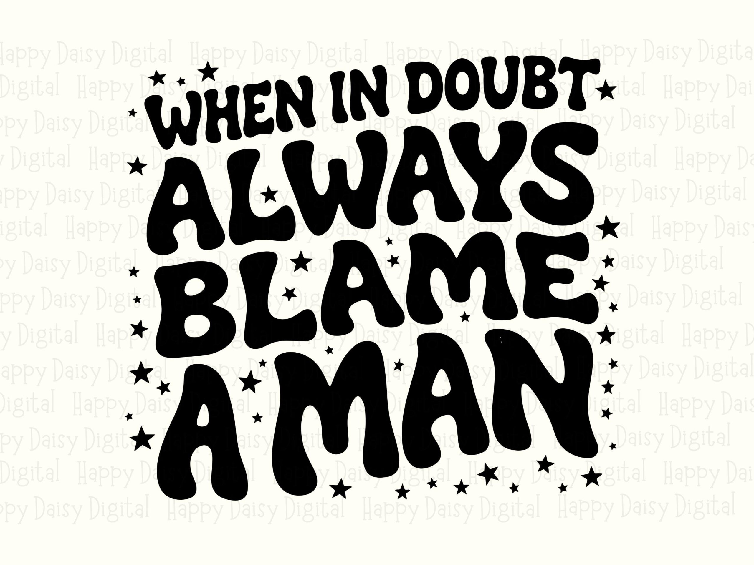 When In Doubt, Retro Wavy Quote SVG Bundle | PNG, Commercial License, 300 DPI - Tumblers Tote Mugs - Image 2