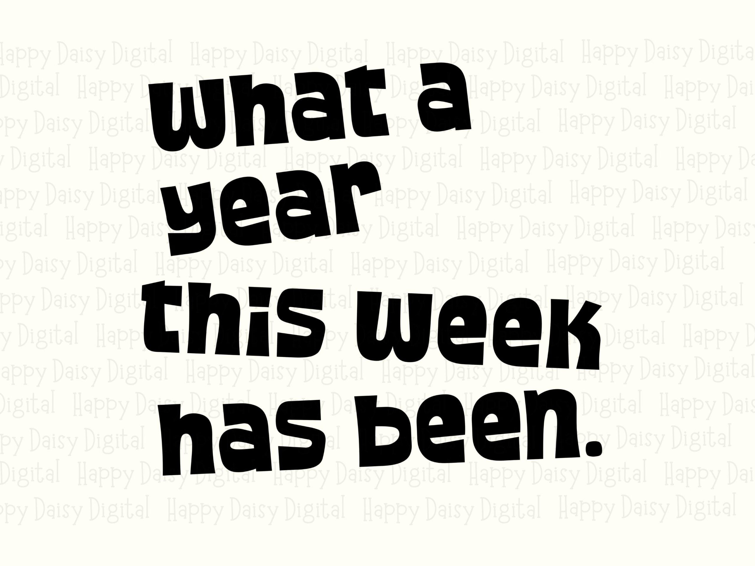 What A Year Svg, Sarcastic Tired Week Quote Graphic | PNG Bundle | 300 DPI, Cricut Canva Commercial Use - Image 2