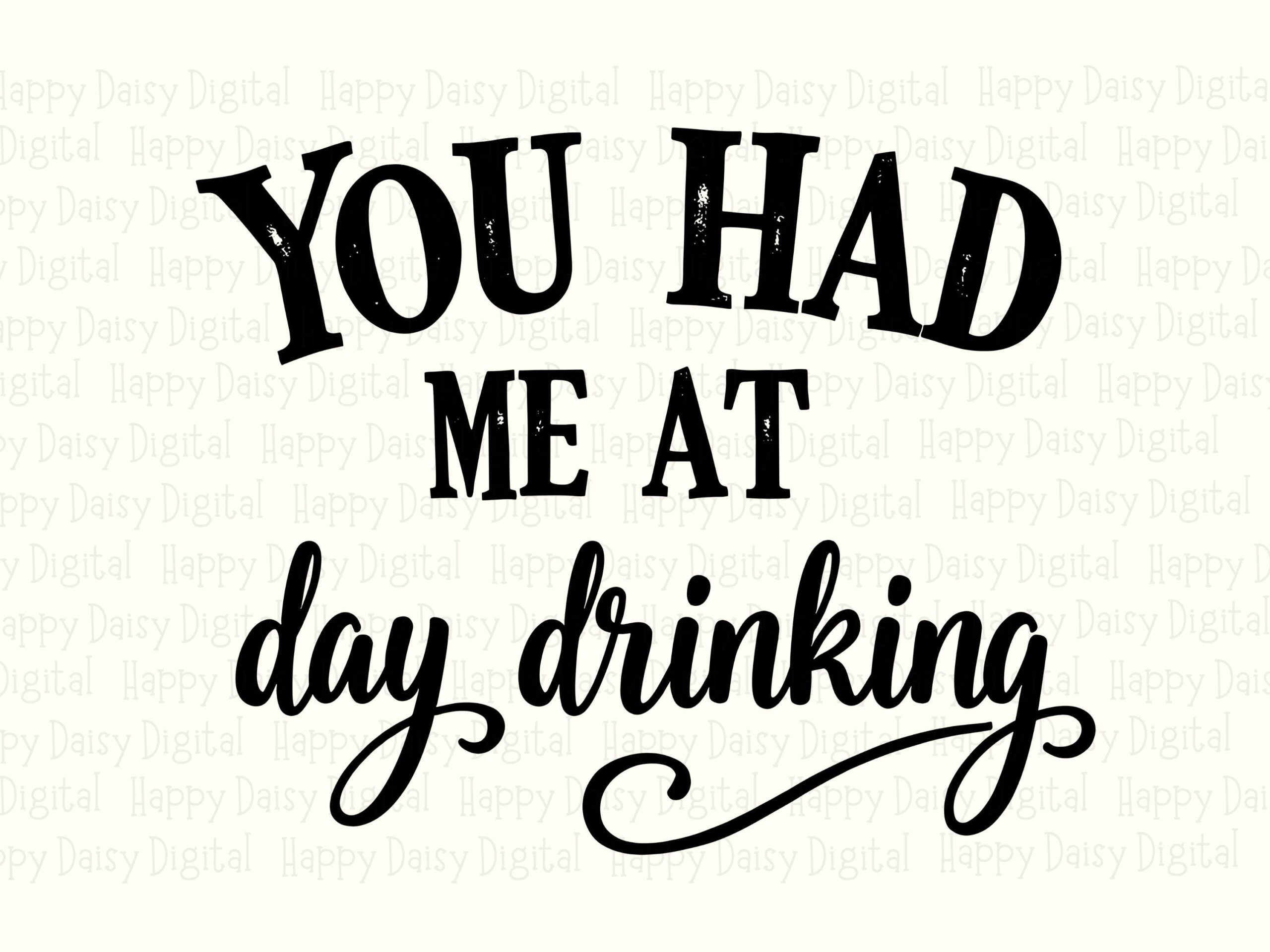 Day Drinking SVG, Script Swash Design - PNG Sublimation, 300 DPI | Commercial Use, Cricut Compatible - Image 2