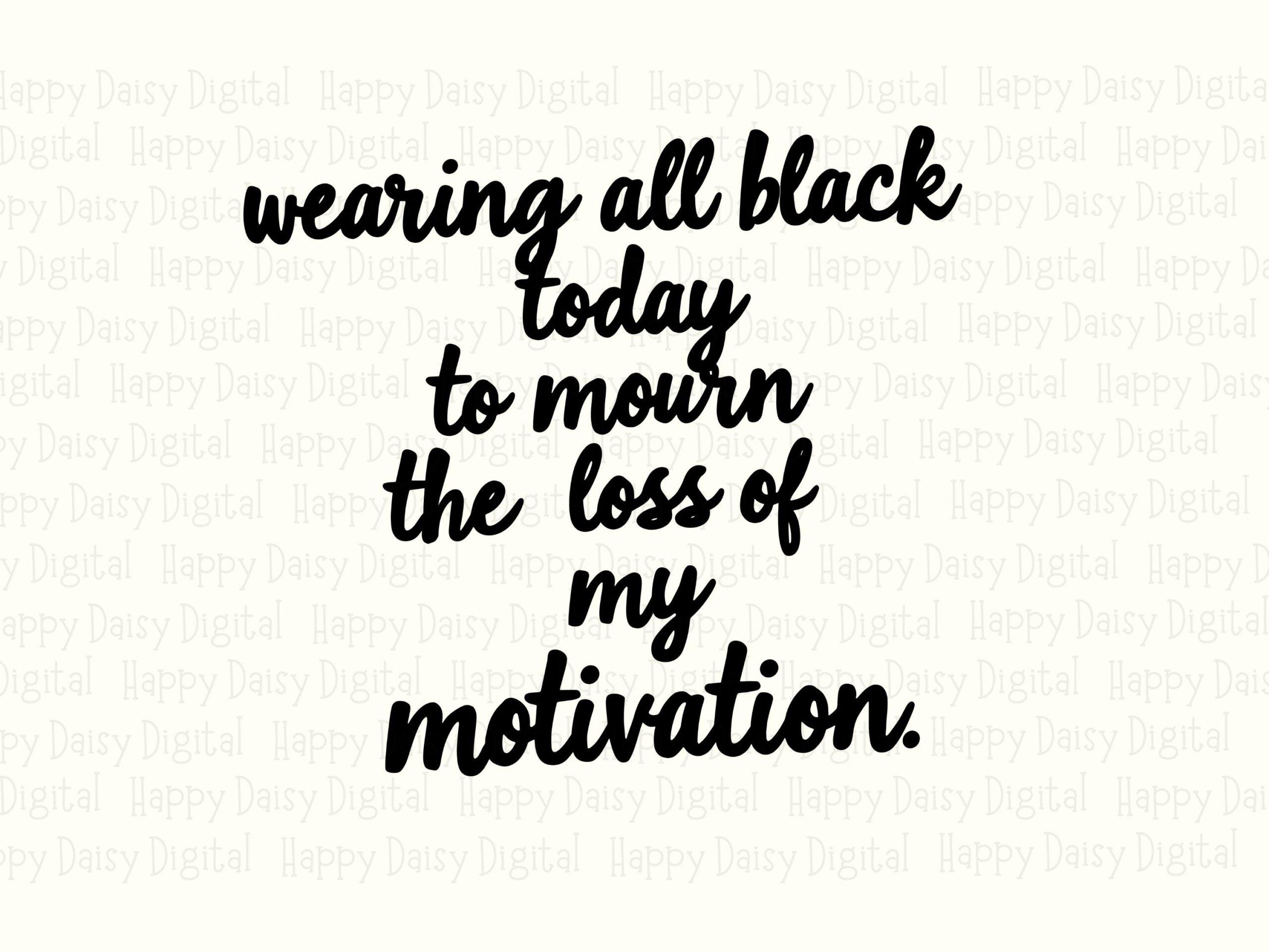 Wearing All Black, Funny Handwritten SVG Phrase | PNG Digital Bundle | Cricut Silhouette, Sublimation Design - Image 2