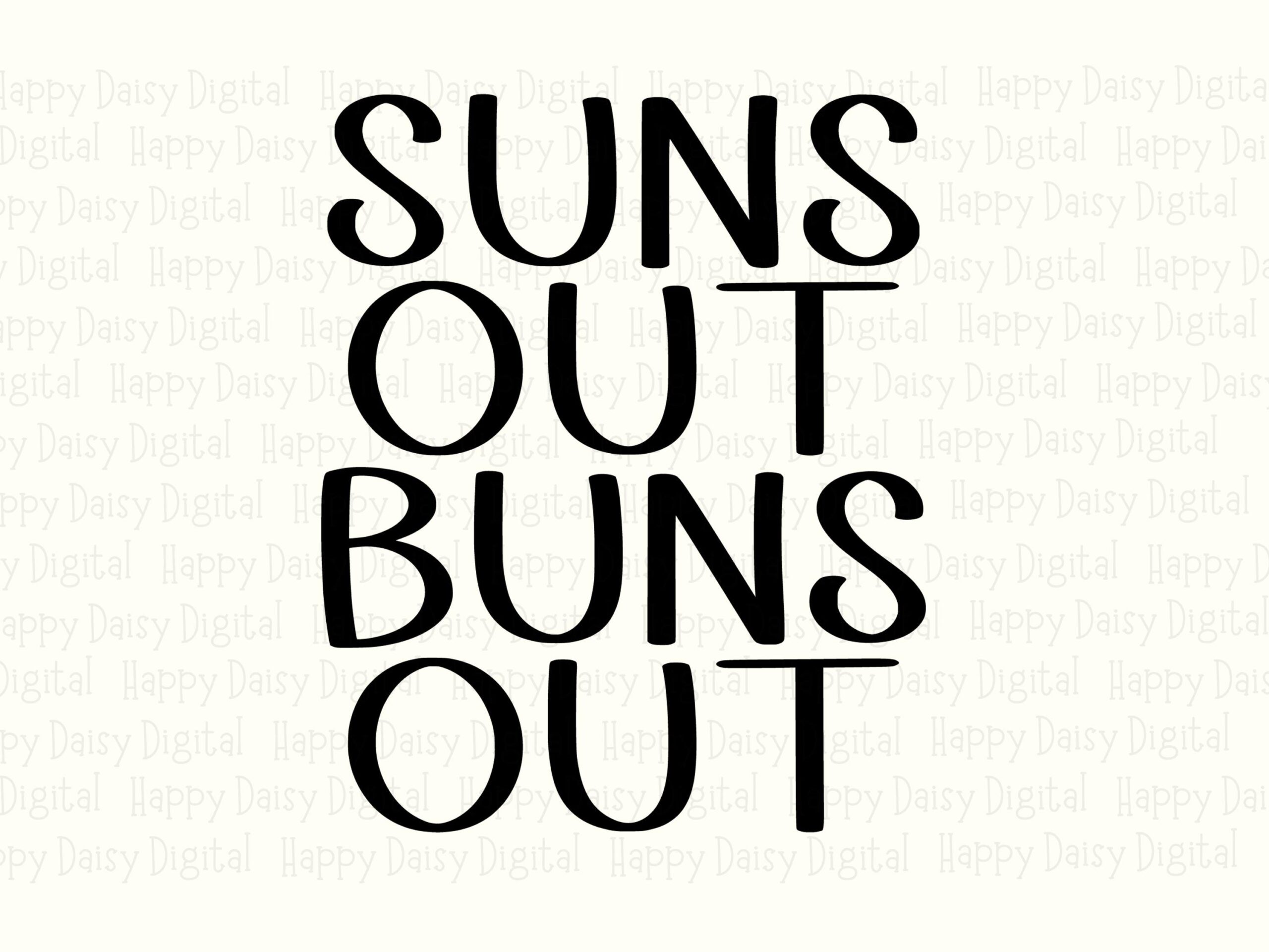 Suns Out Buns Out, Funny Summer SVG PNG Bundle | Sublimation Files, 300 DPI, Cricut Compatible - Image 2