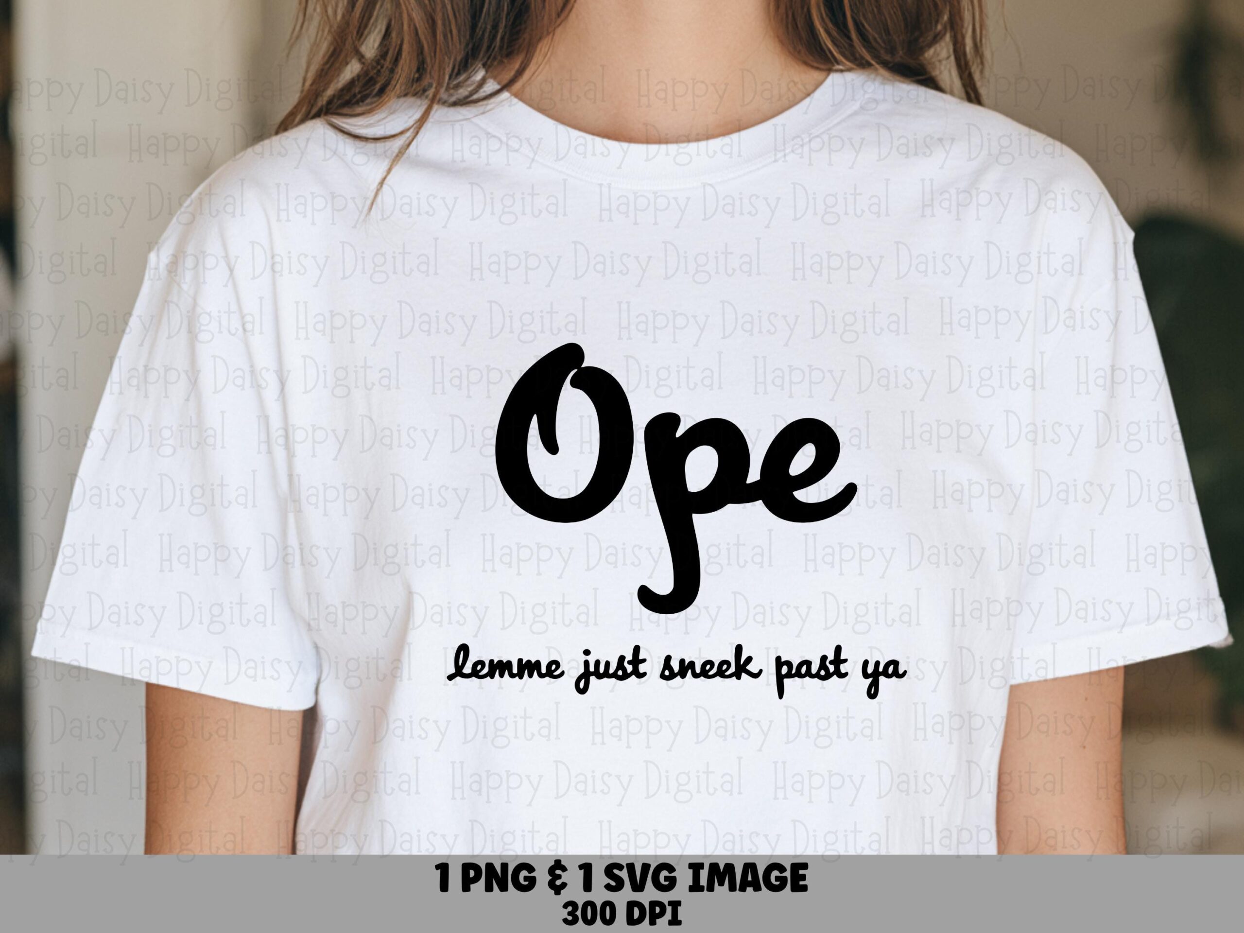 Ope Svg, Midwest Humor Design - Brush Script Quote, PNG Included | Digital Print-Ready 300 DPI