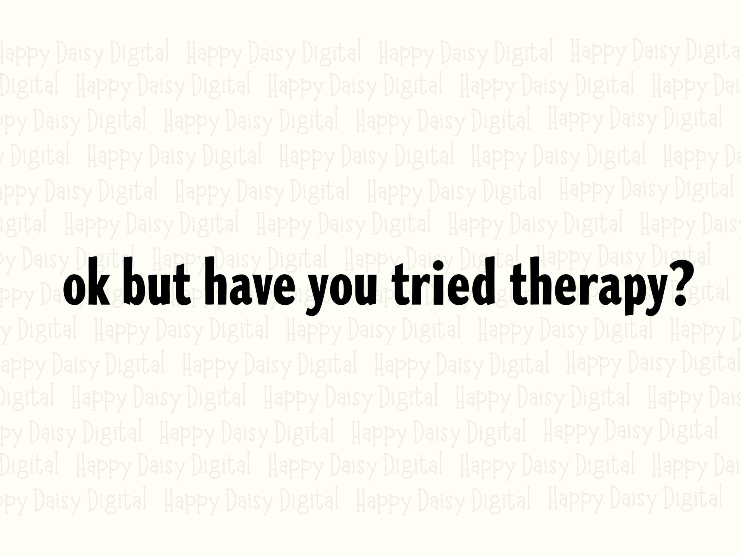 Tried Therapy Svg, Minimalist Snark Quote Bundle | Png, Vector Cut File - 300 Dpi, Commercial License - Image 2