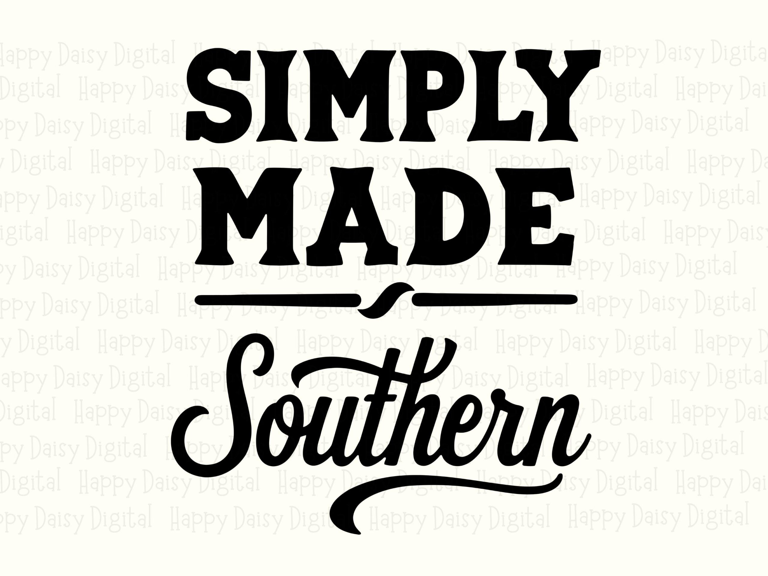 Simply Southern, Script Phrase SVG PNG Bundle - Sublimation | Cricut, Silhouette, 300 DPI, Commercial Use - Image 2