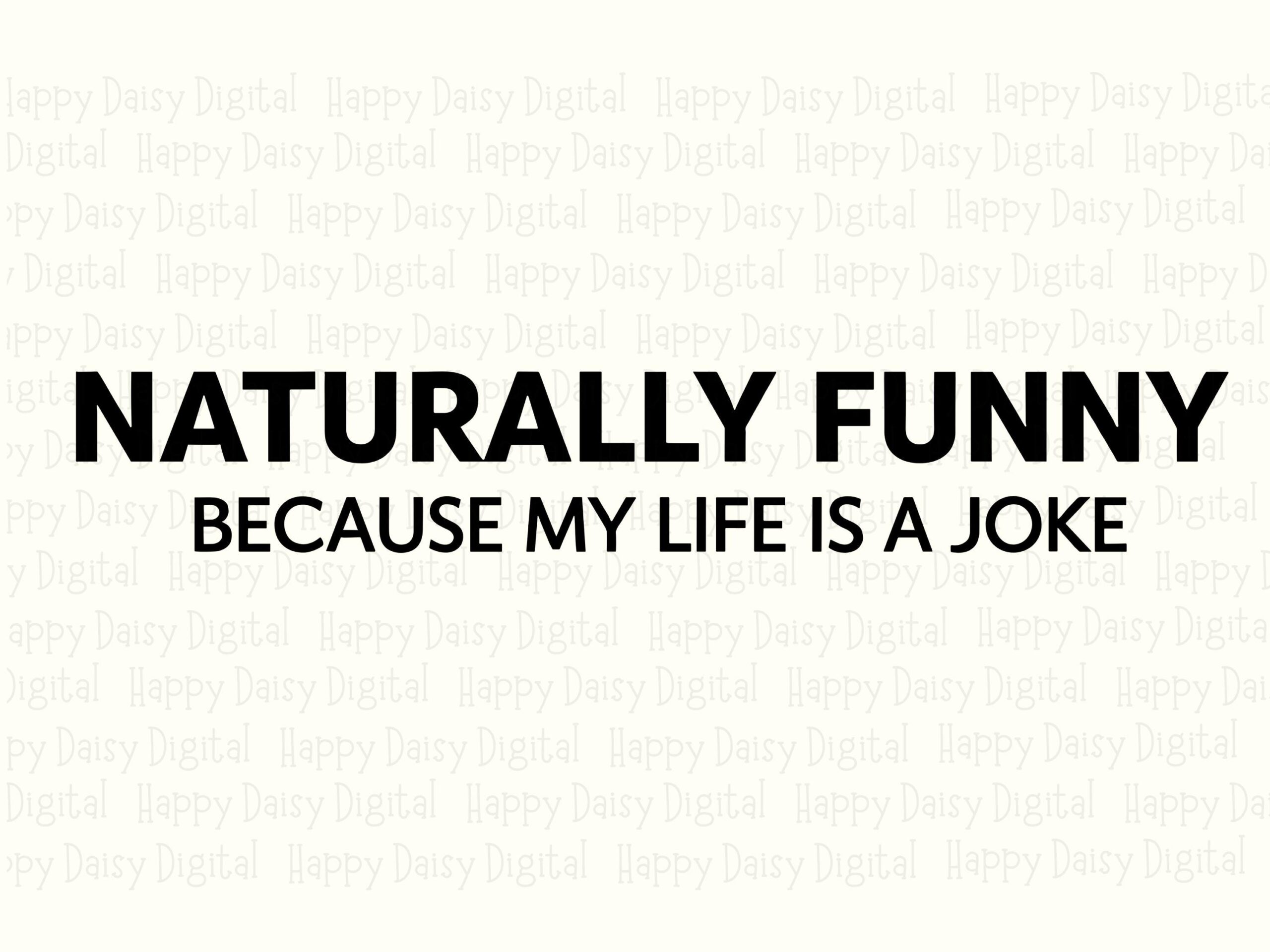 Naturally Funny, Minimalist Sarcastic Quote SVG PNG Bundle | Sublimation Print-Ready, 300 DPI - Image 2