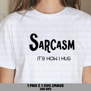 Sarcasm Svg, Western Lettering Quote Design - Png Bundle, Commercial License, Cricut Compatible, Silhouette Ready