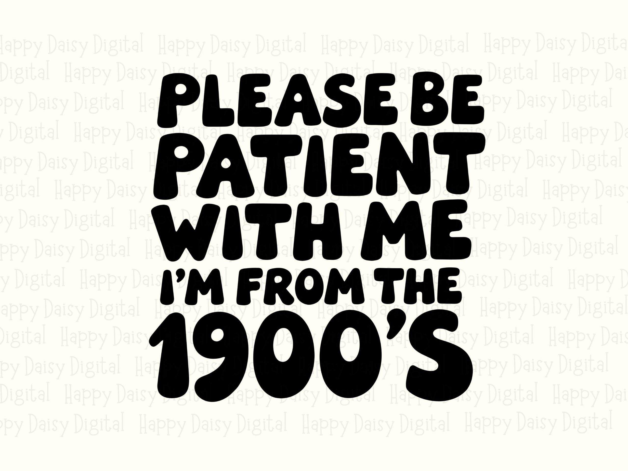 From The 1900s, Retro Chunky Lettering Design - PNG, SVG Bundle, Cricut Silhouette Sublimation - Image 2