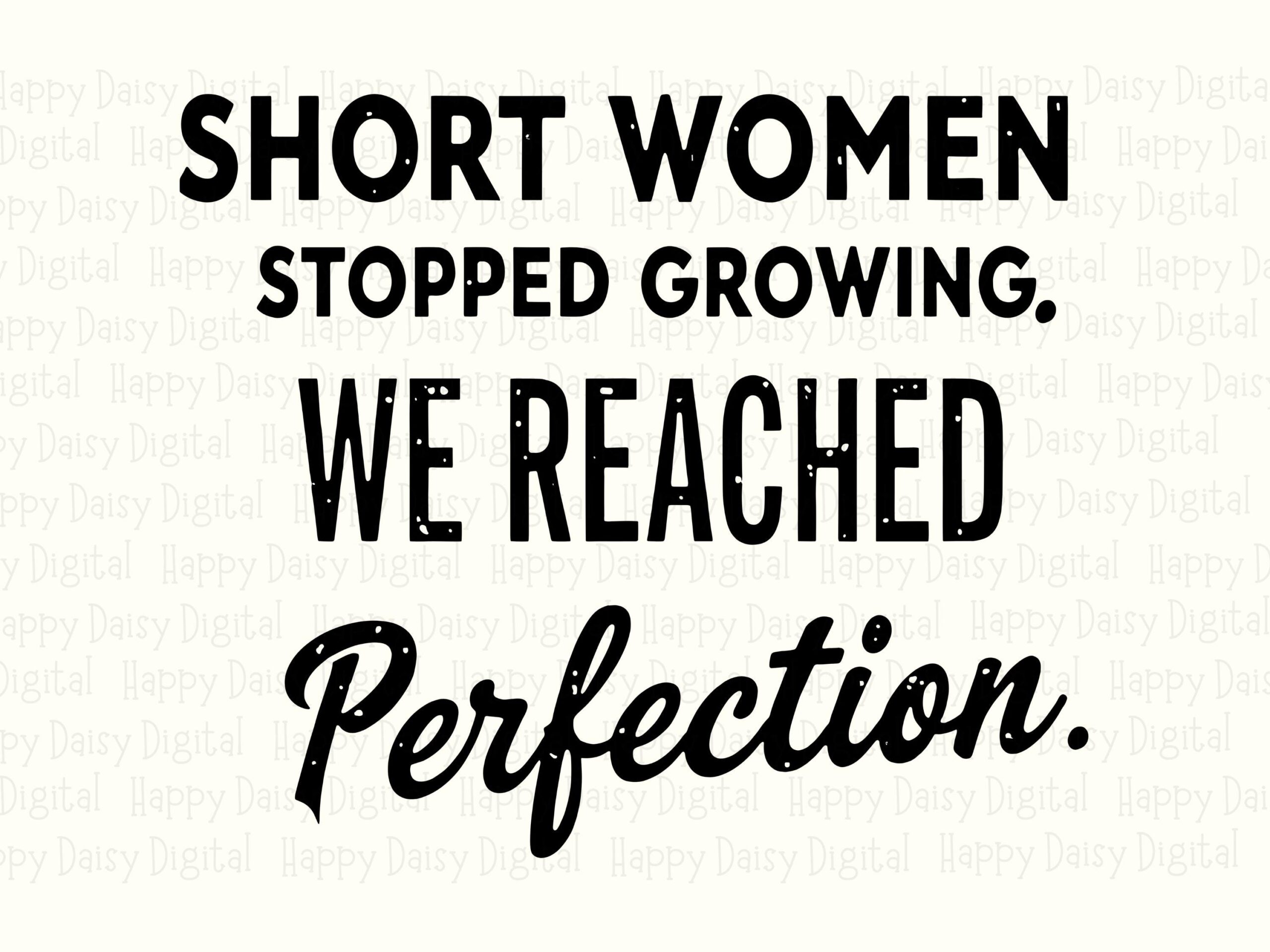 Short Women SVG, Funny Quote Digital Bundle - PNG Printable, 300 DPI Sublimation | Cricut Silhouette Friendly - Image 2