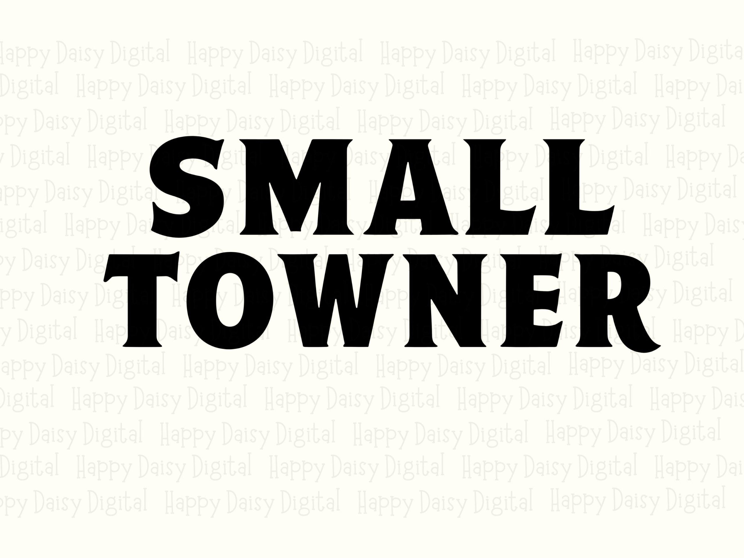 Small Towner, Bold Serif Design SVG PNG Bundle | Print-Ready 300 DPI - Commercial Use, Cricut Compatible - Image 2