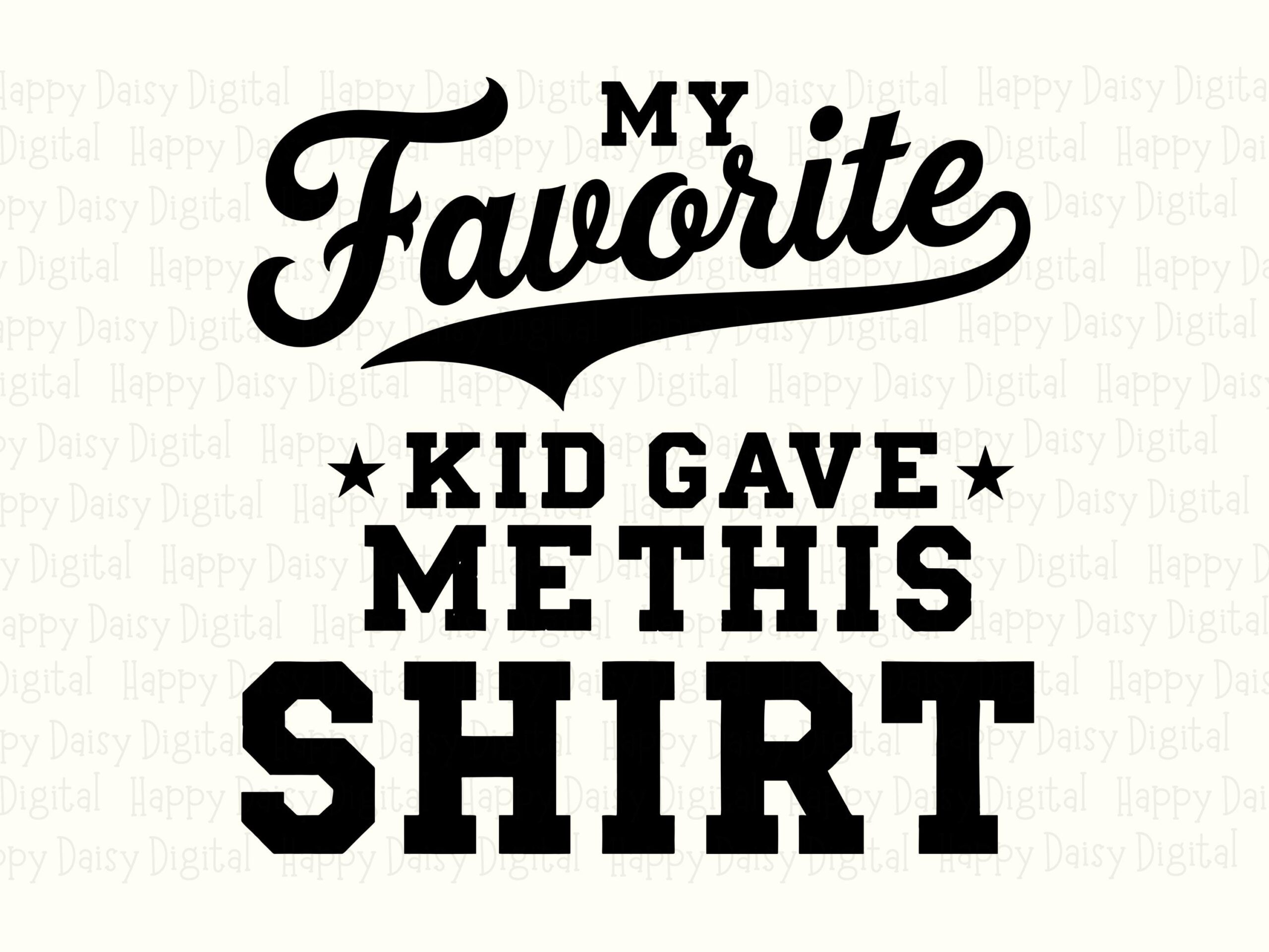 Favorite Kid Svg, Retro Baseball Script Design, Funny Parent Quote | Png Bundle, Commercial License - Image 2