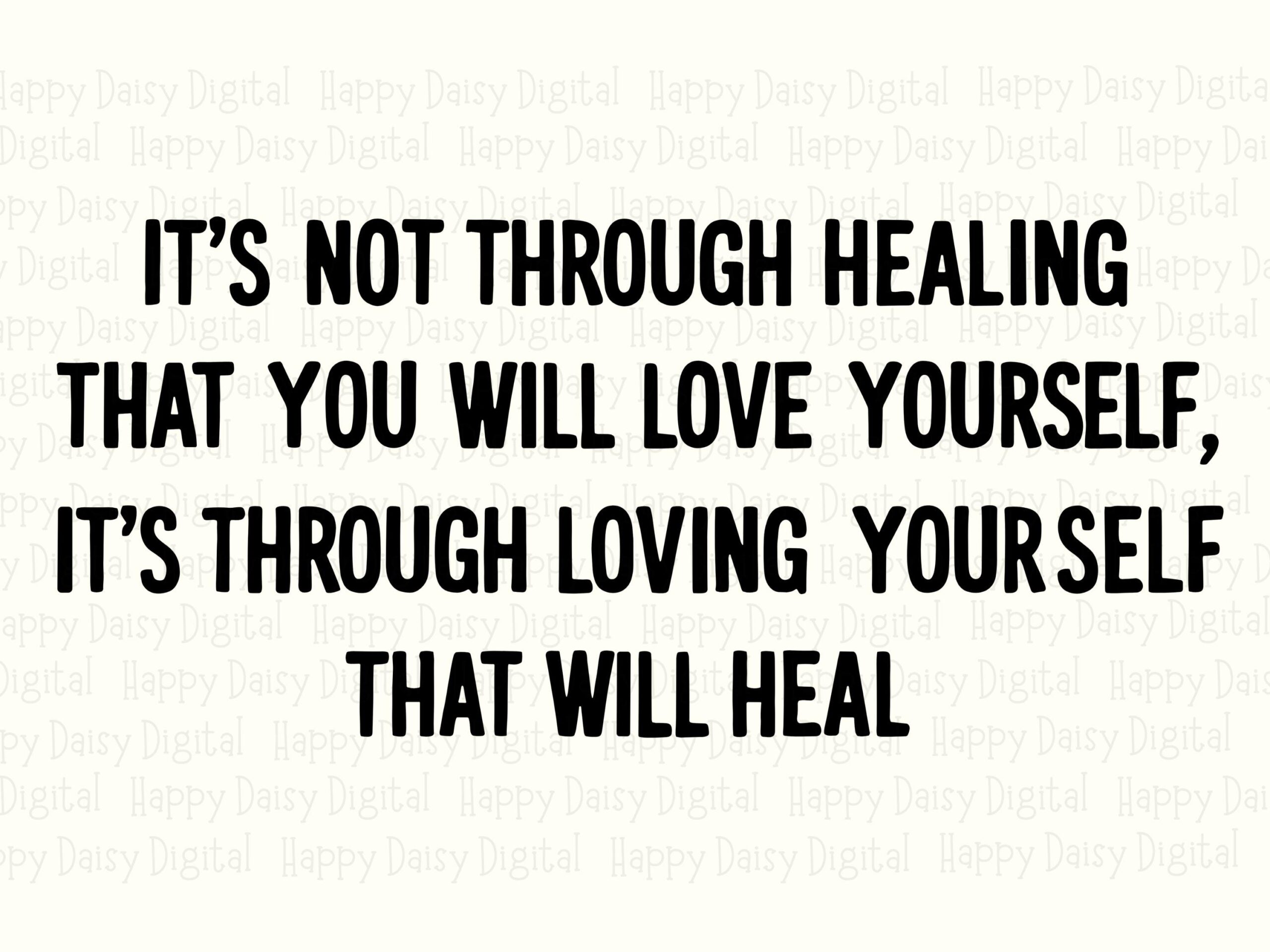 Self Love Svg, Condensed Lettering Quote Png Bundle | Digital Design, Sublimation, 300 DPI - Image 2