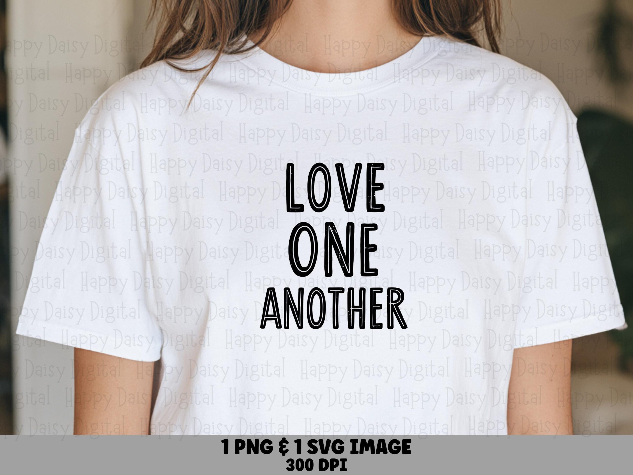 Love One Another, Outline Font Bundle - SVG PNG, Commercial Use | 300 DPI, Cricut Silhouette Canva