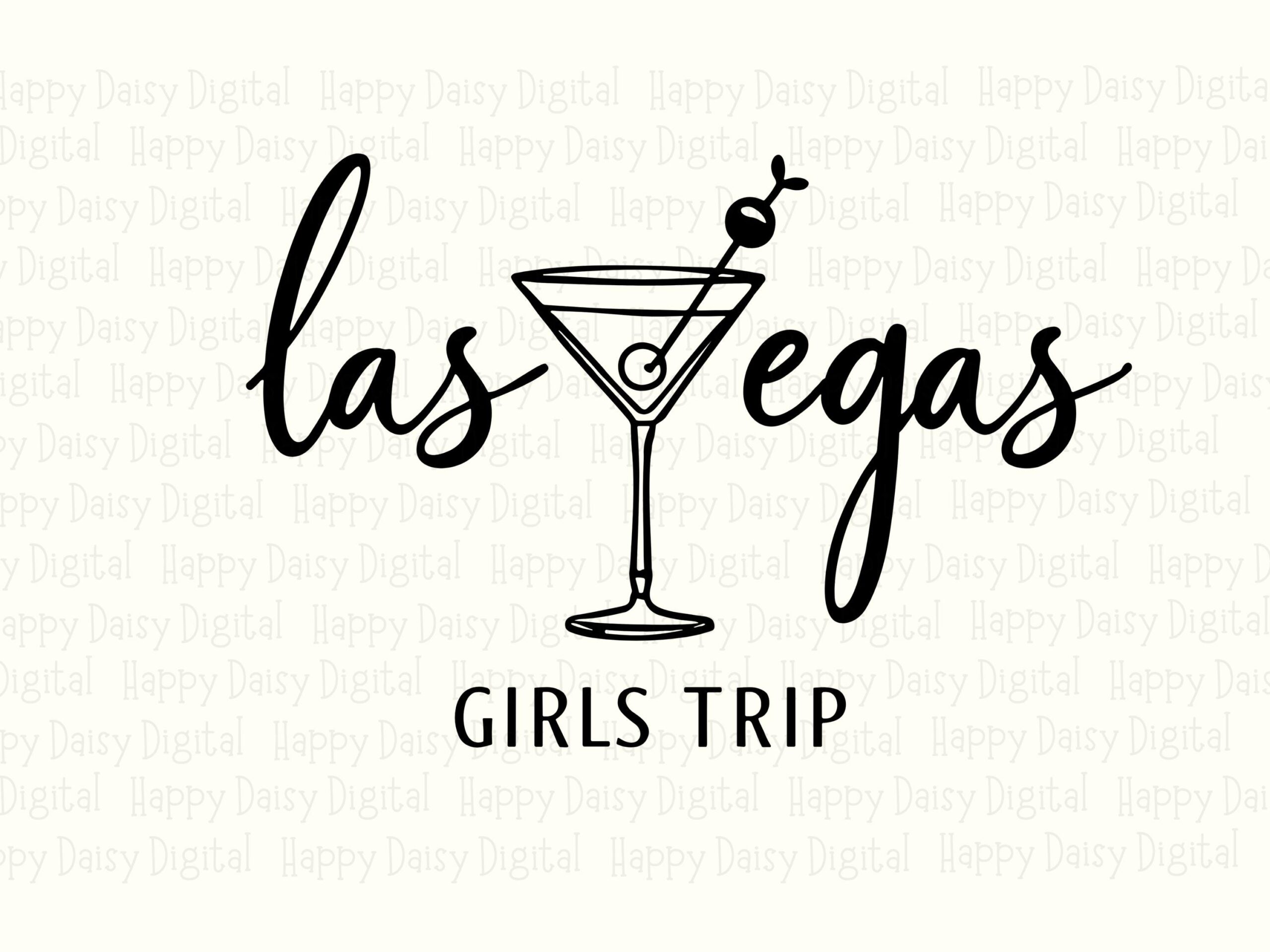 Vegas Girls Trip, Martini Logo Graphic - PNG SVG Bundle, Sublimation Ready | Commercial License, For POD Sellers - Image 2