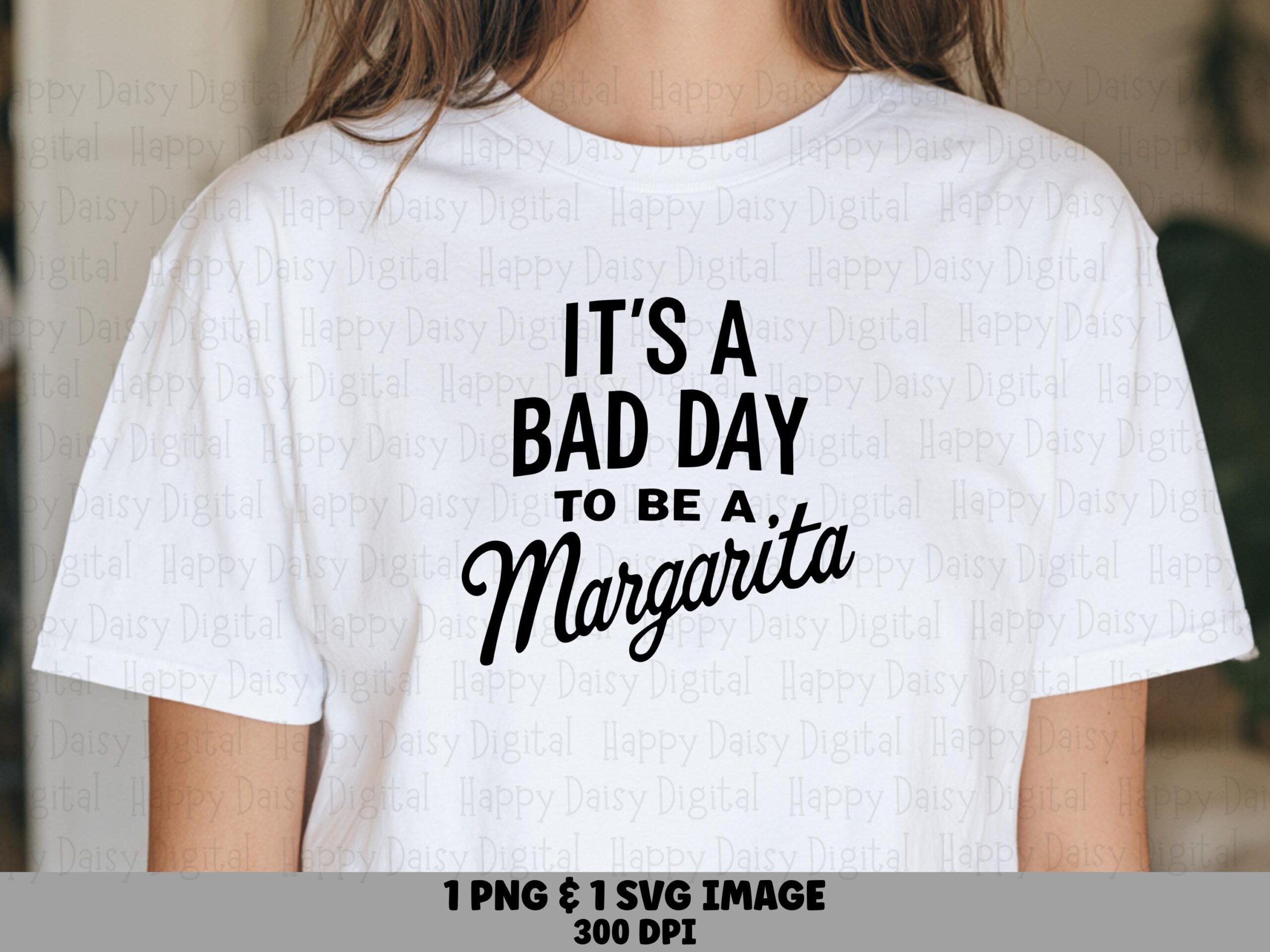 Margarita Svg, Funny Quote Design - Bad Day Cocktail Phrase, PNG Bundle, 300 DPI Print-Ready Files