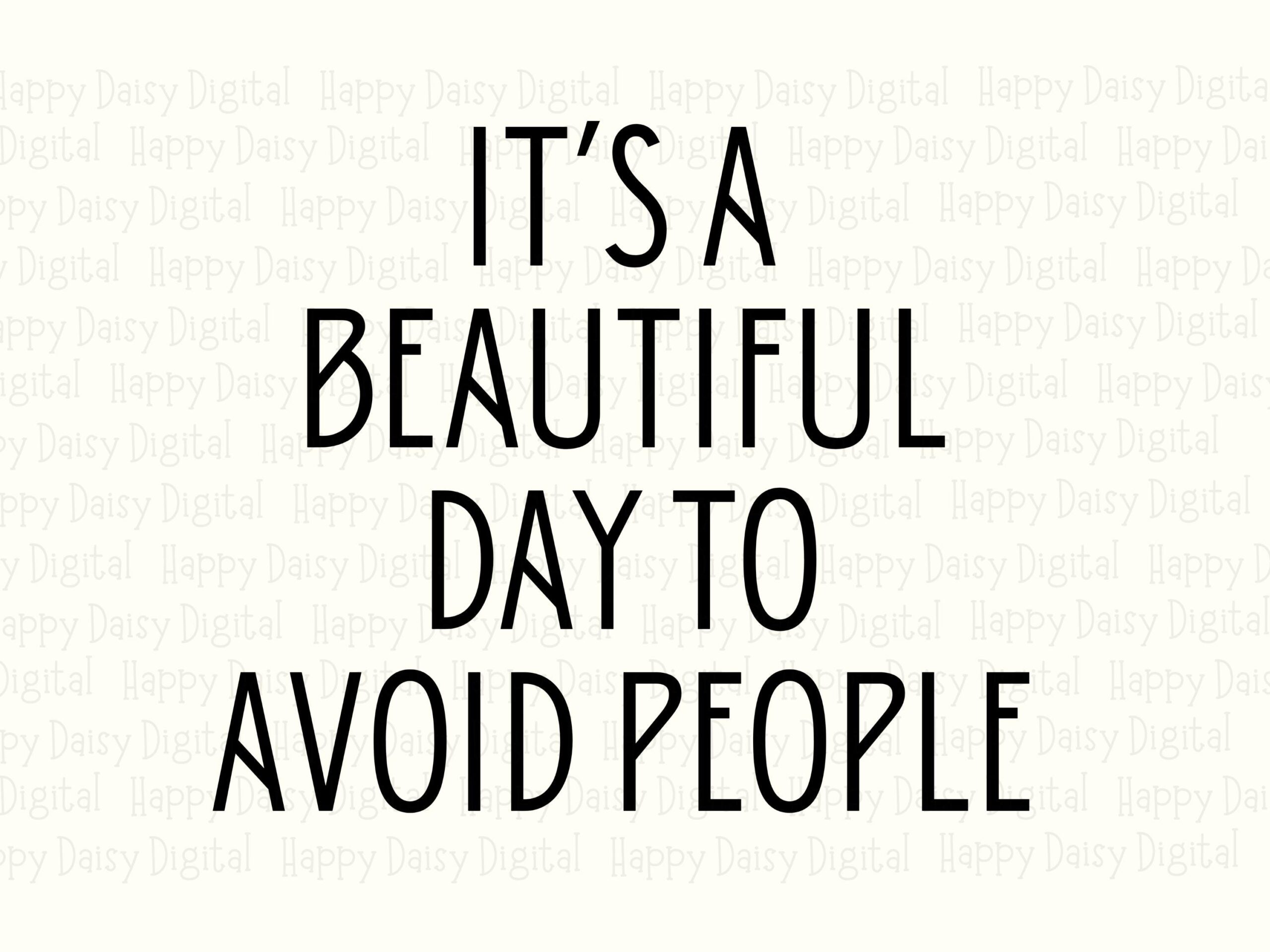 Avoid People Svg, Introvert Funny Quote Design | PNG Bundle | Print-Ready 300 DPI, Cricut Silhouette Compatible - Image 2
