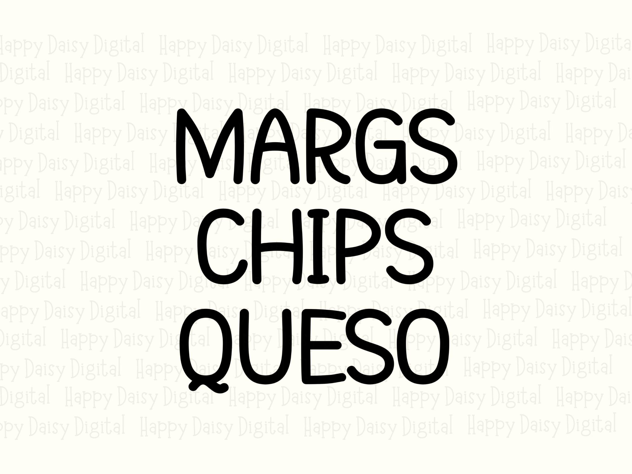 Margs Chips Queso, Margarita Foodie SVG Bundle | PNG Digital Download, Cricut Compatible - Sublimation Ready - Image 2