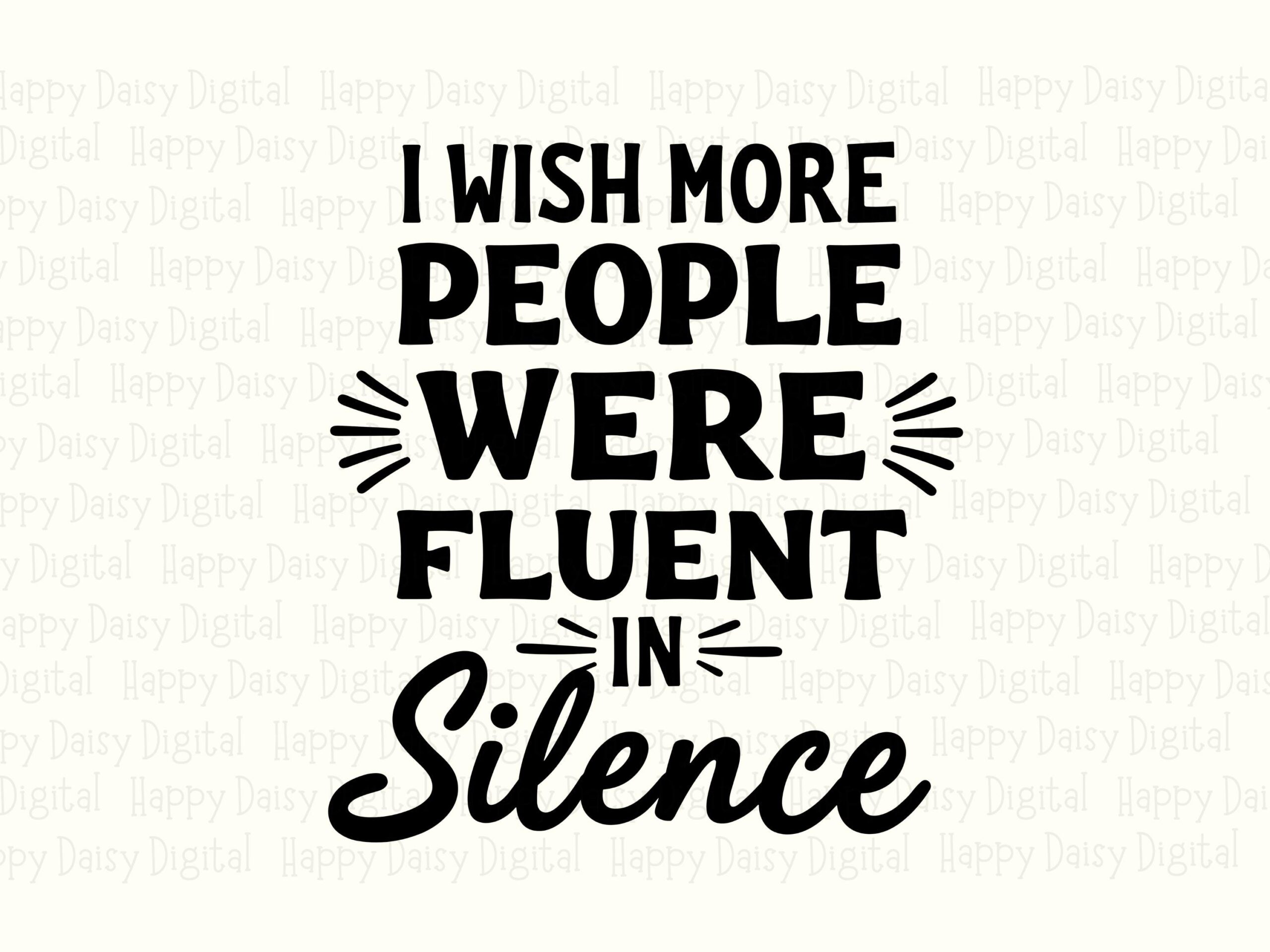 Fluent In Silence, Introvert Quote Bundle | SVG + PNG Digital Files | 300 DPI, Commercial Use, Cricut Compatible - Image 2