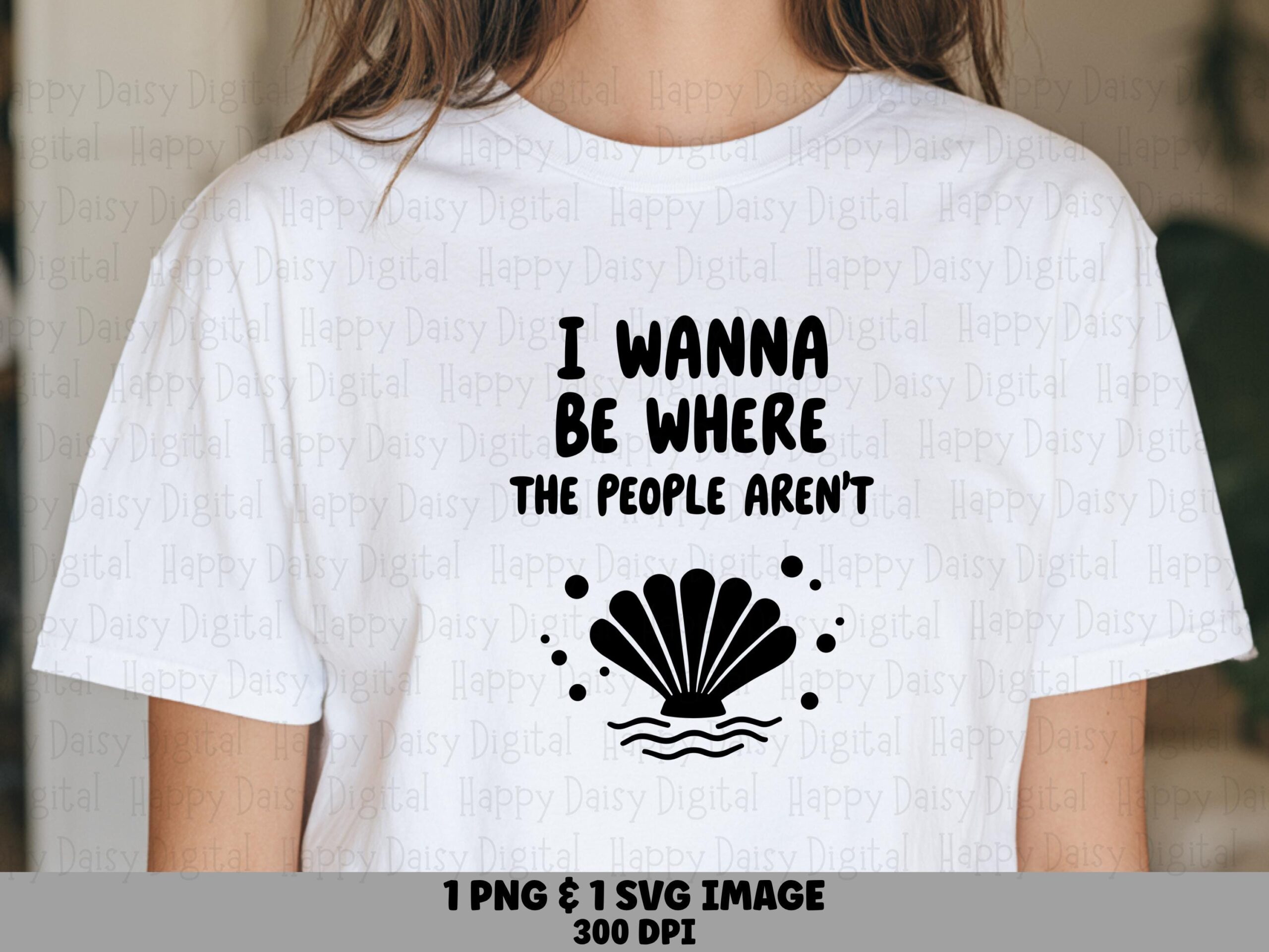 Introvert SVG, Beach Seashell Lettering Tumbler Design - PNG, Digital Files | Commercial Use, Sublimation Ready