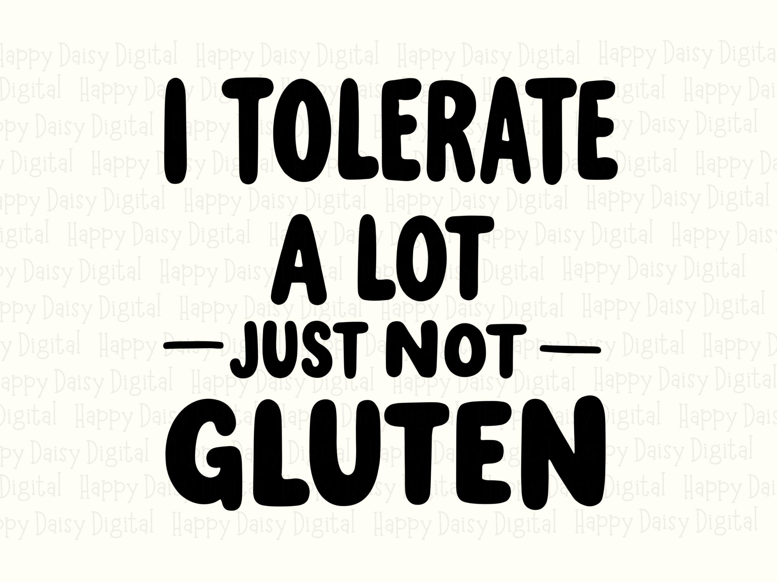 Tolerate A Lot Svg, Funny Gluten-Free Design, Celiac Humor Clipart | PNG Bundle, 300 DPI - Commercial - Image 2