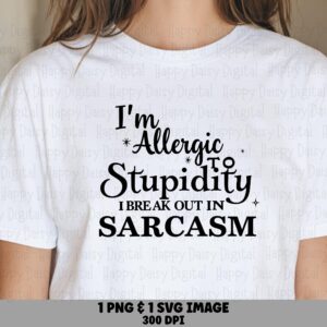 Sarcasm Svg, Sarcastic Script Design - Digital Download, PNG Bundle | 300 DPI, Commercial Use, For Tumblers Mugs Tote Bags