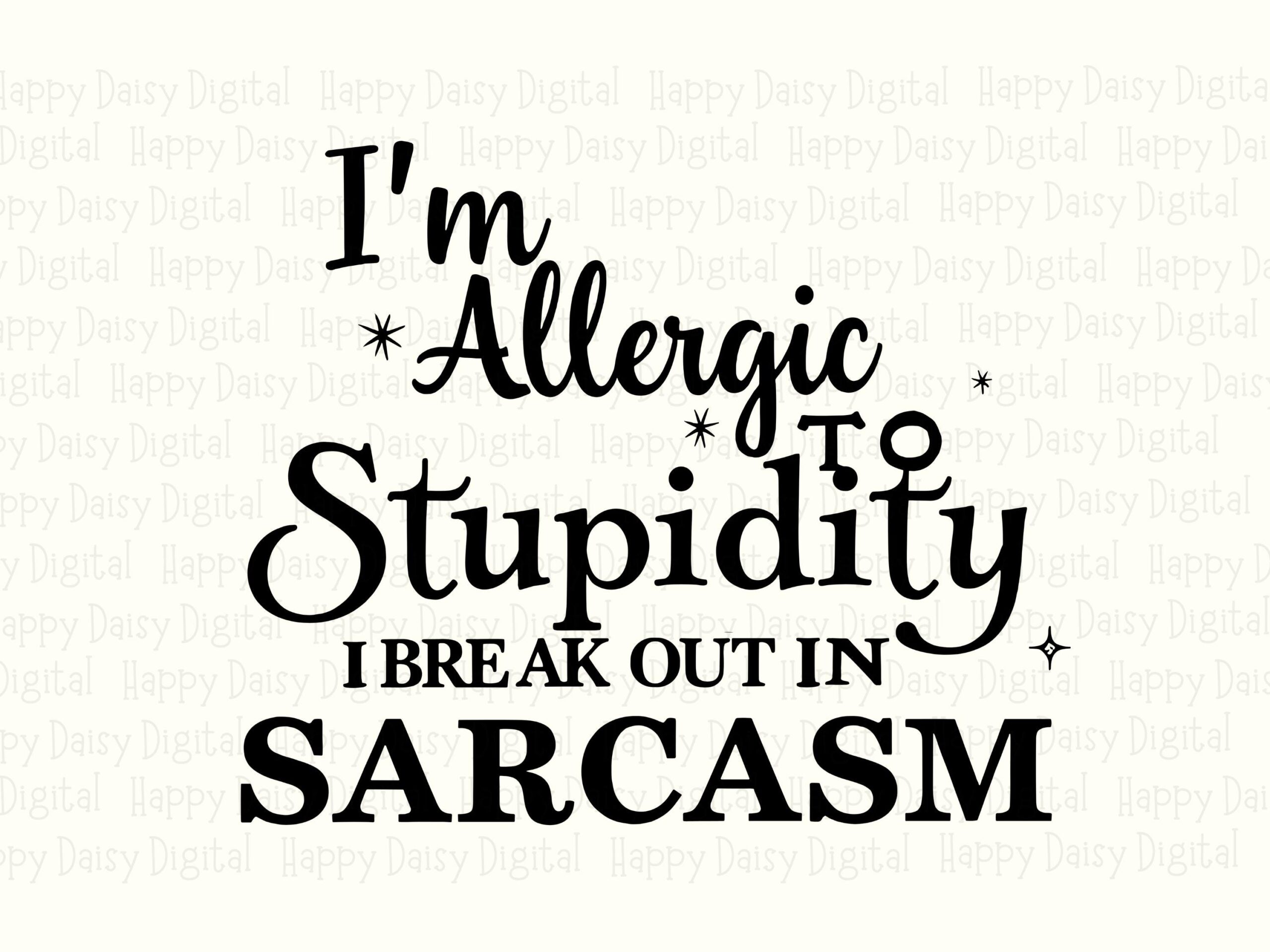 Sarcasm Svg, Sarcastic Script Design - Digital Download, PNG Bundle | 300 DPI, Commercial Use, For Tumblers Mugs Tote Bags - Image 2