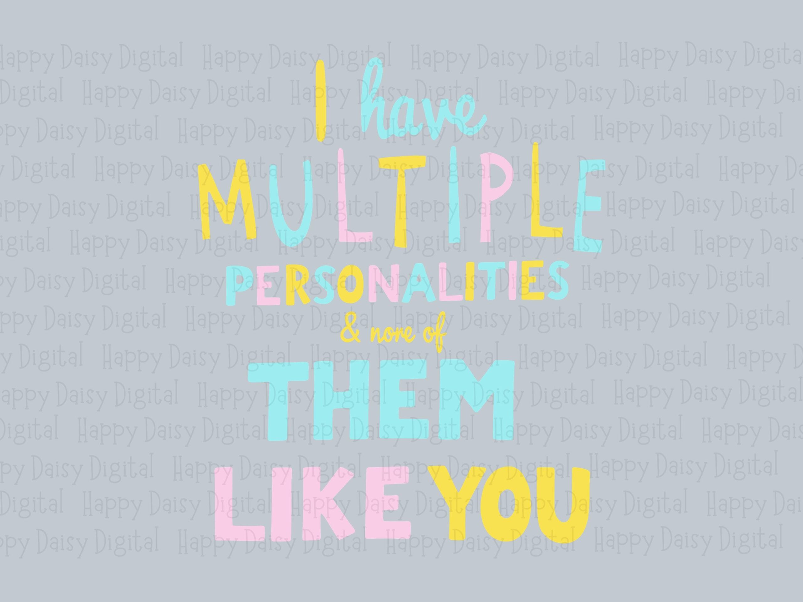None Like You SVG, Pastel Multicolor Hand-Lettered Artwork | Sassy Quote, PNG Bundle, Cricut Silhouette Compatible - Image 2
