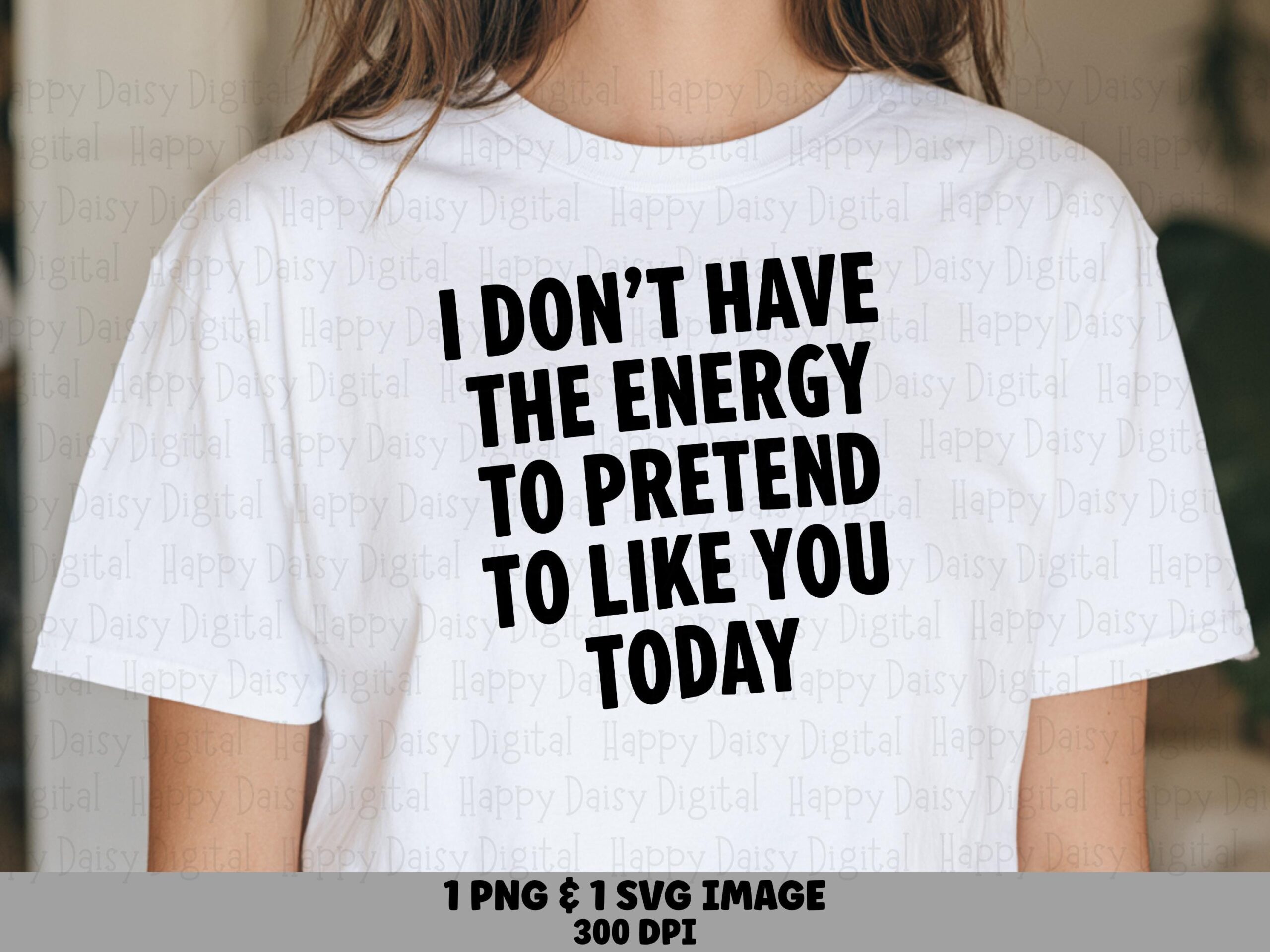 No Energy SVG, Sarcastic Quote Design | Slanted Bold Text, PNG Included | Commercial Use, For POD