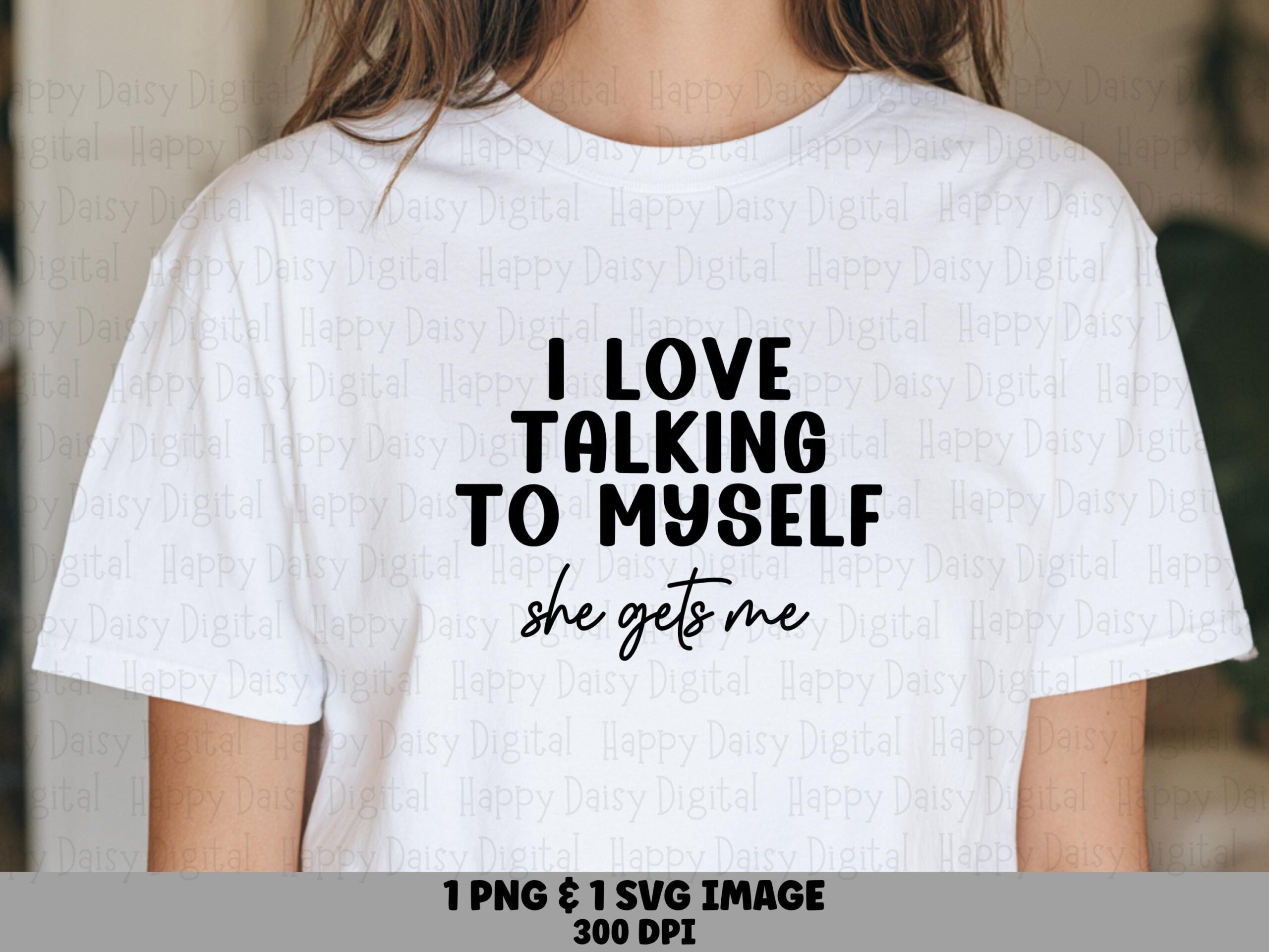 Talking To Myself, Sassy Quote SVG PNG Bundle | Bold Script Design, Commercial License | Cricut Silhouette