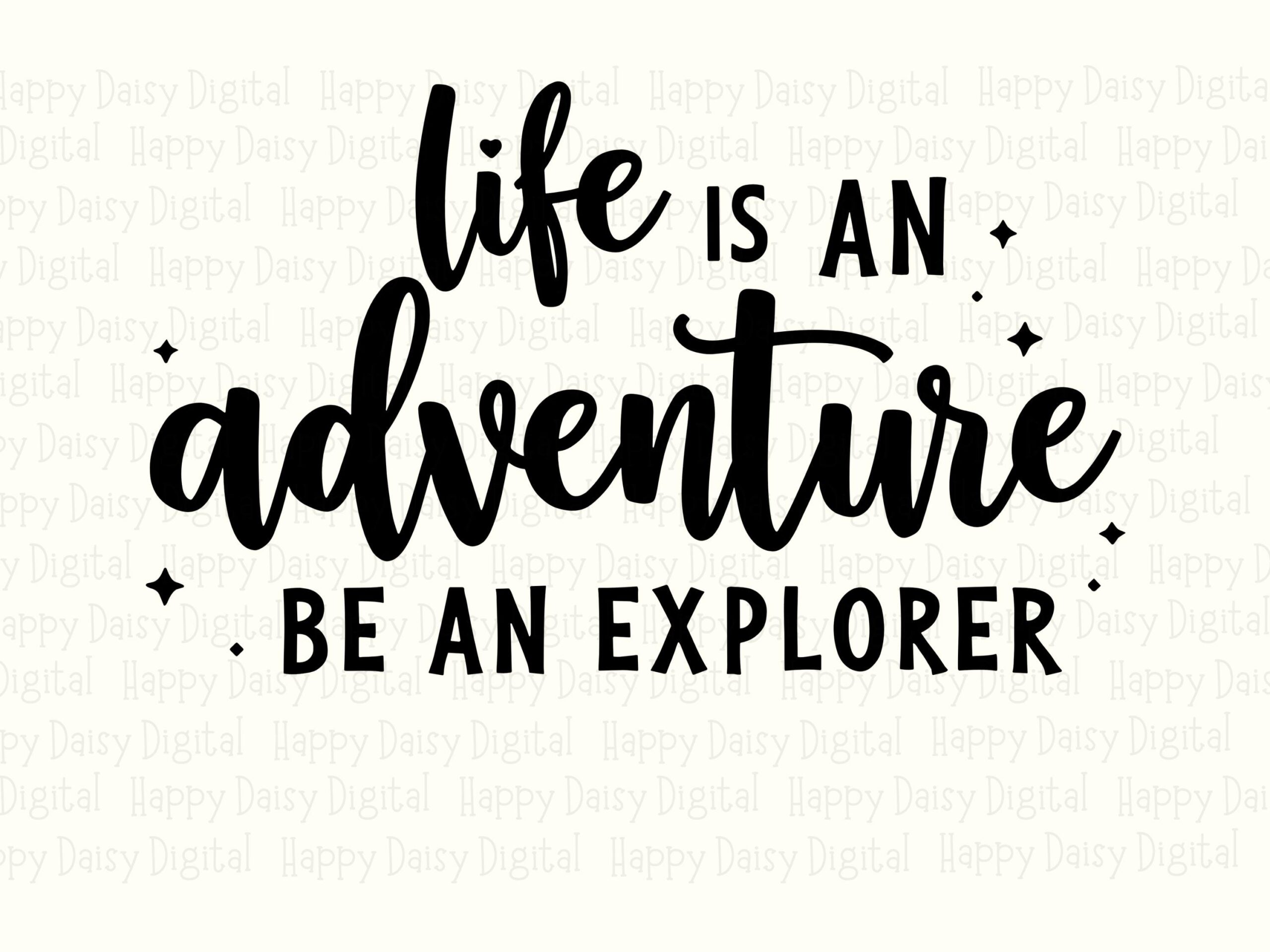 Adventure Explorer, Hand-Lettered Script PNG SVG | Sublimation, Commercial License, 300 DPI Transparent - Image 2