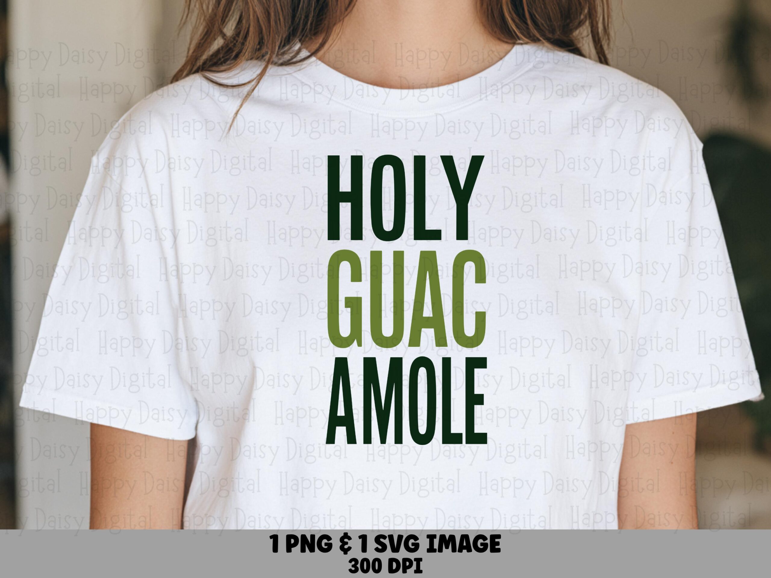 Holy Guacamole Svg, Funny Food Pun Design Bundle - PNG Files Included | Print-Ready 300 DPI, Commercial Use License