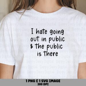Introvert SVG, Funny Antisocial Quote Design | PNG + Vector Bundle, 300 DPI | Commercial License, Print Ready