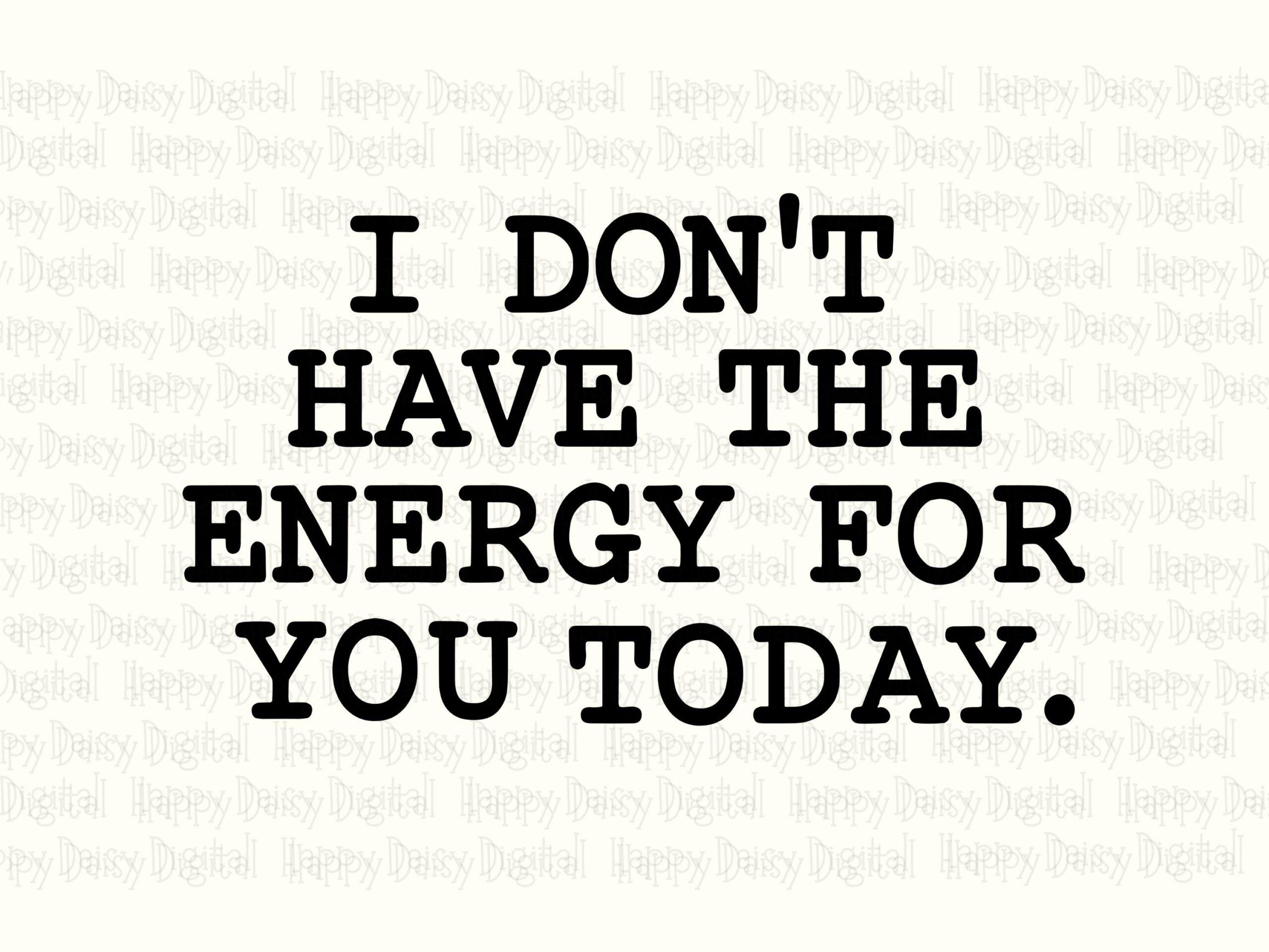 No Energy SVG, Typewriter Quote Design - PNG Bundle, Commercial License, Print Ready 300 DPI - Image 2