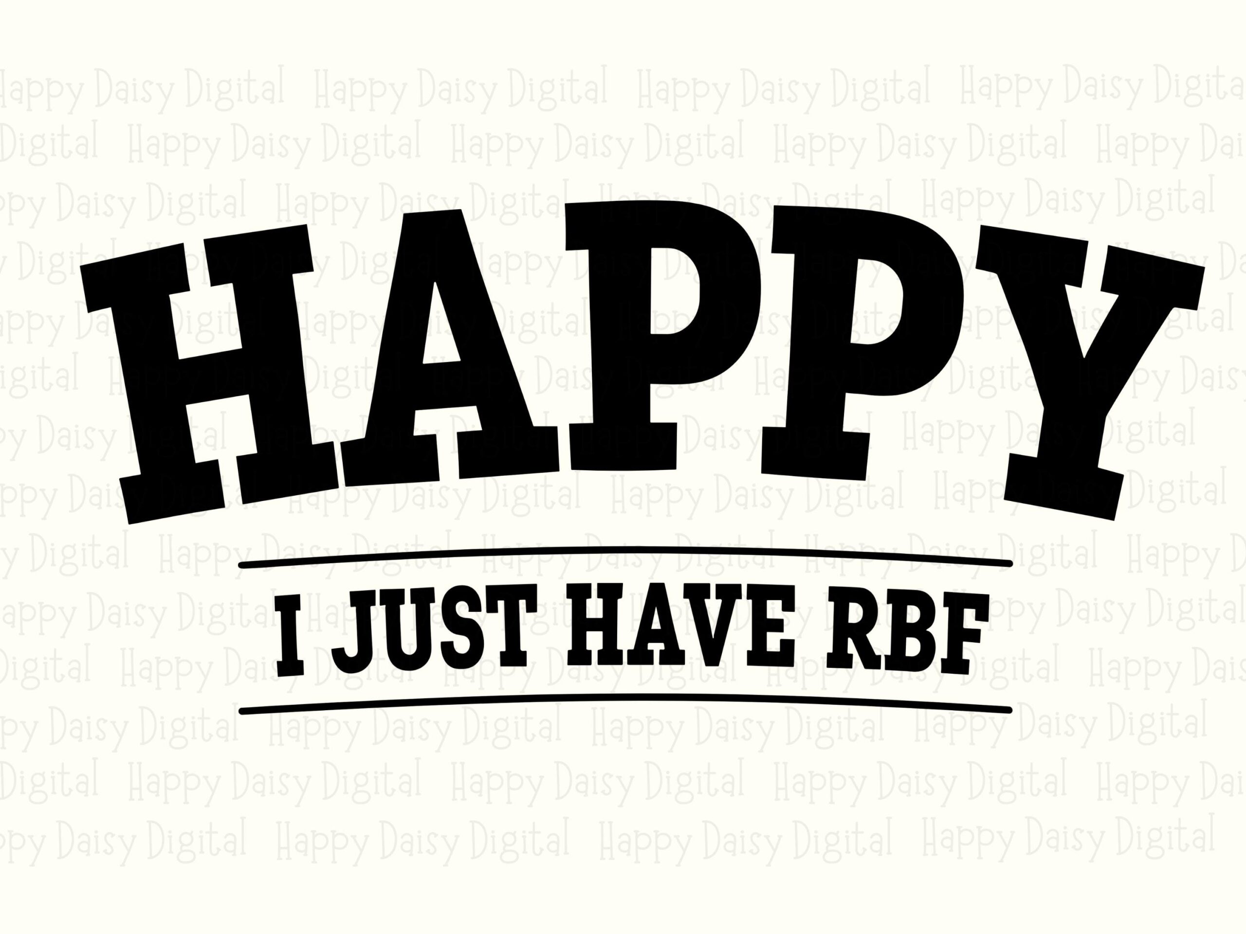 Happy RBF SVG, Varsity Lettering Sublimation Design - PNG Bundle | Cricut, Silhouette, Canva Use - Image 2