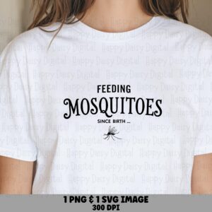 Feeding Mosquitoes, Funny Vintage Serif SVG PNG Bundle | Sublimation DTF Ready | Commercial License