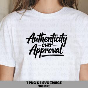 Authenticity Svg, Brush Script Design For Tumblers Tote Bags Mugs | PNG Bundle, 300 DPI | Cricut Silhouette