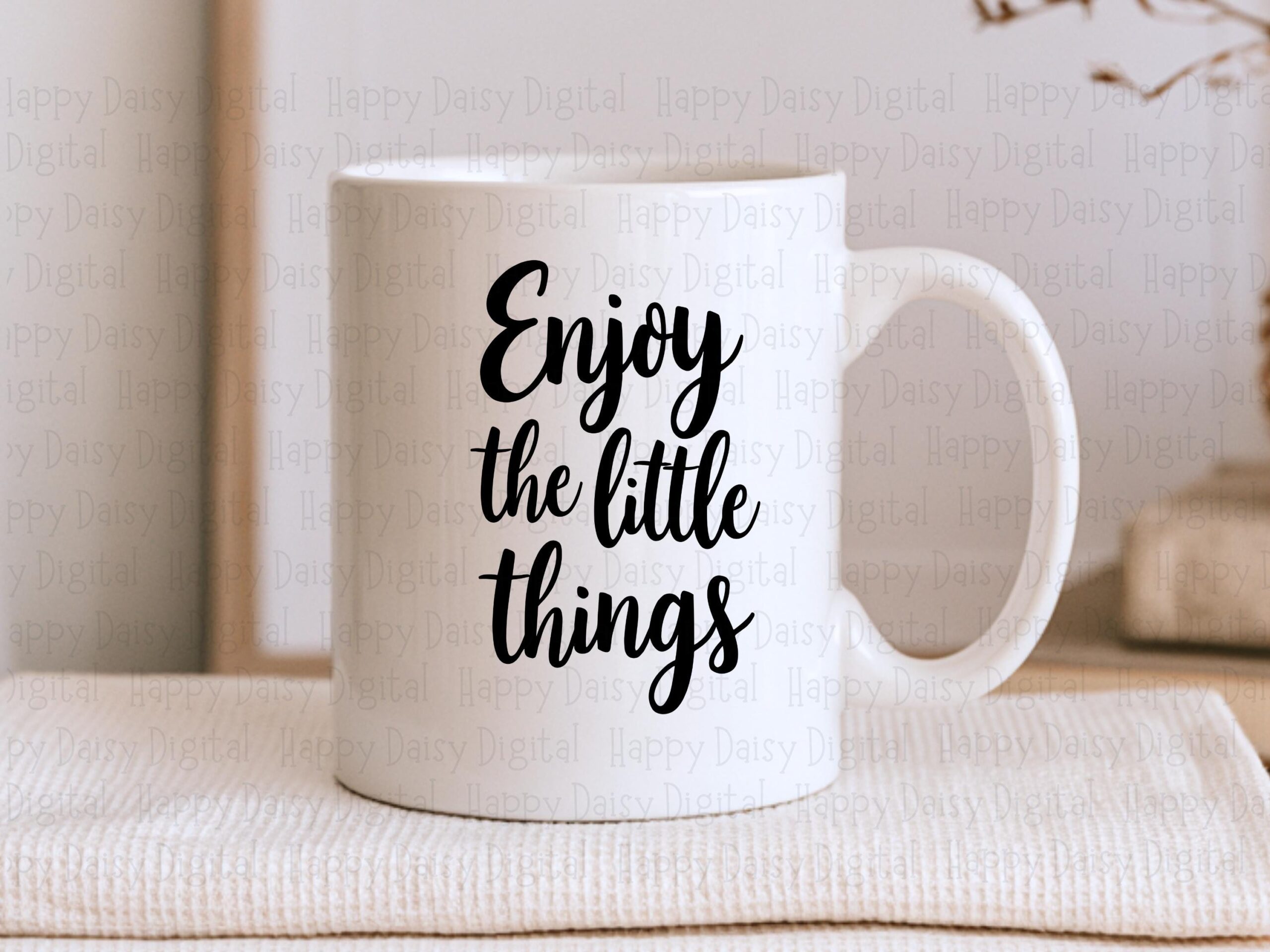 Enjoy Little Things, Script Quote SVG PNG Bundle | 300 DPI Print-Ready Files | Commercial License - Image 2