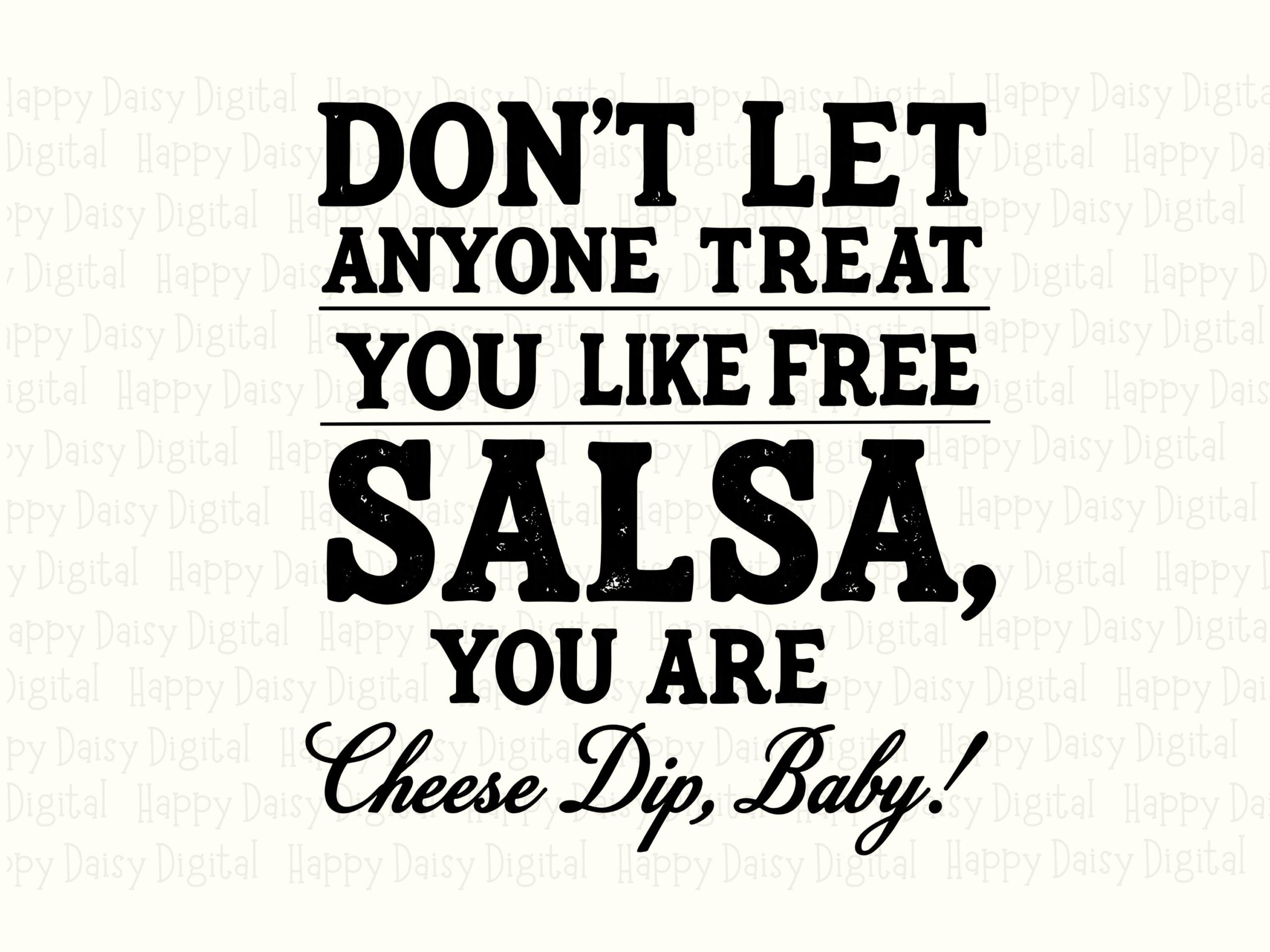 Cheese Dip SVG, Funny Food Quote Design For Tumblers - PNG Included, Cricut Silhouette Friendly | Commercial Use - Image 2