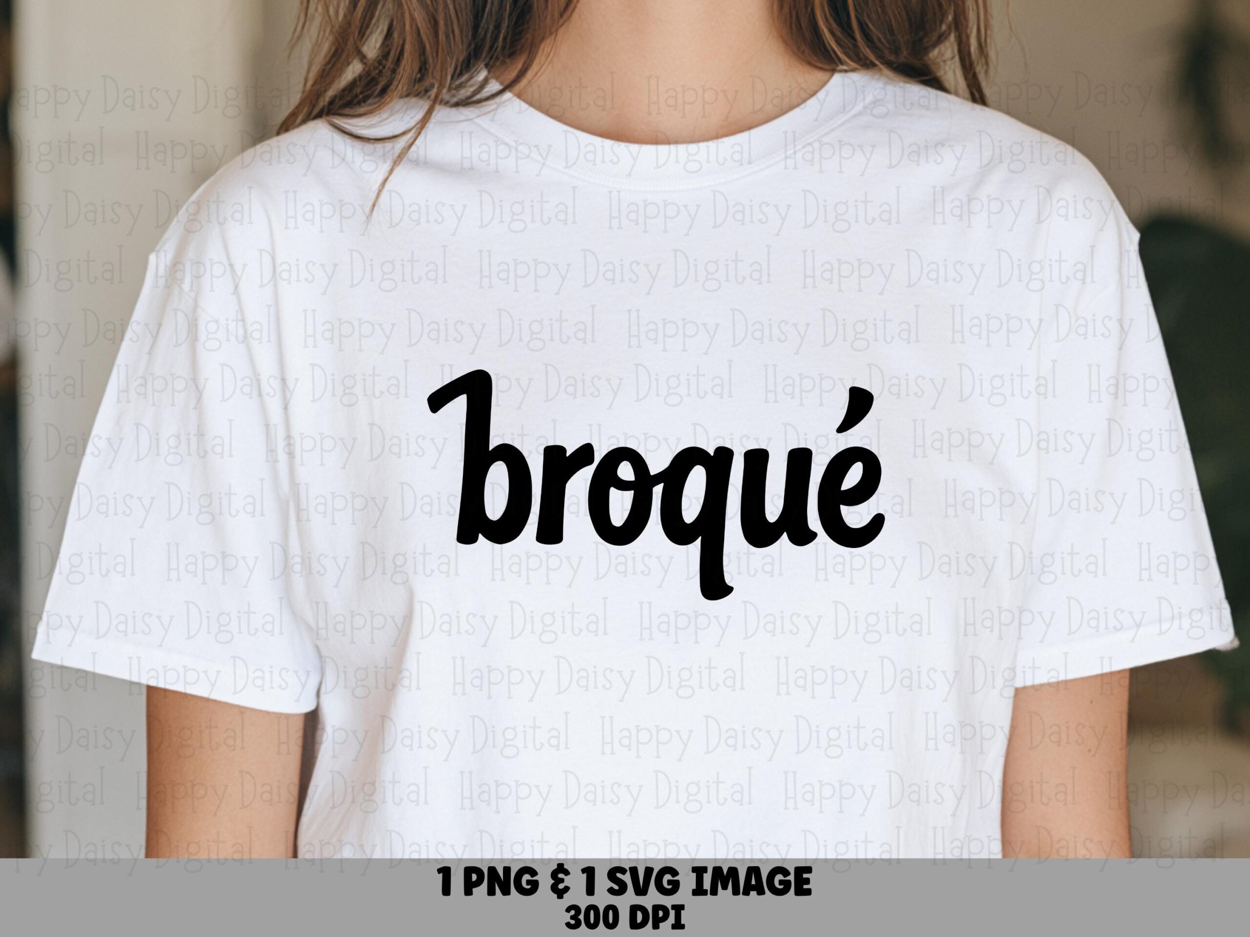 Broque SVG, Script Font Design, PNG Bundle | Sublimation Ready, Commercial Use, Cricut Compatible