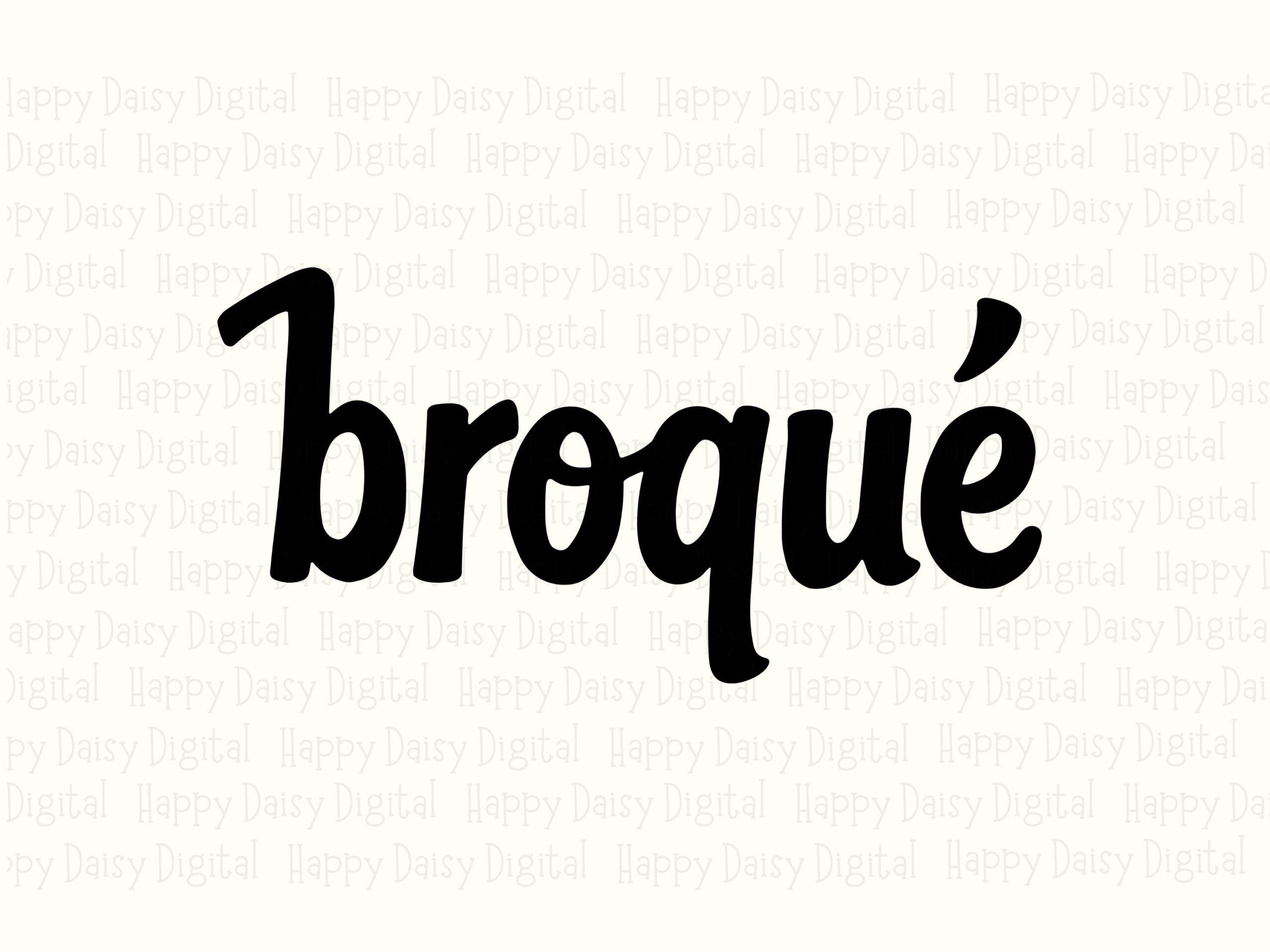 Broque SVG, Script Font Design, PNG Bundle | Sublimation Ready, Commercial Use, Cricut Compatible - Image 2