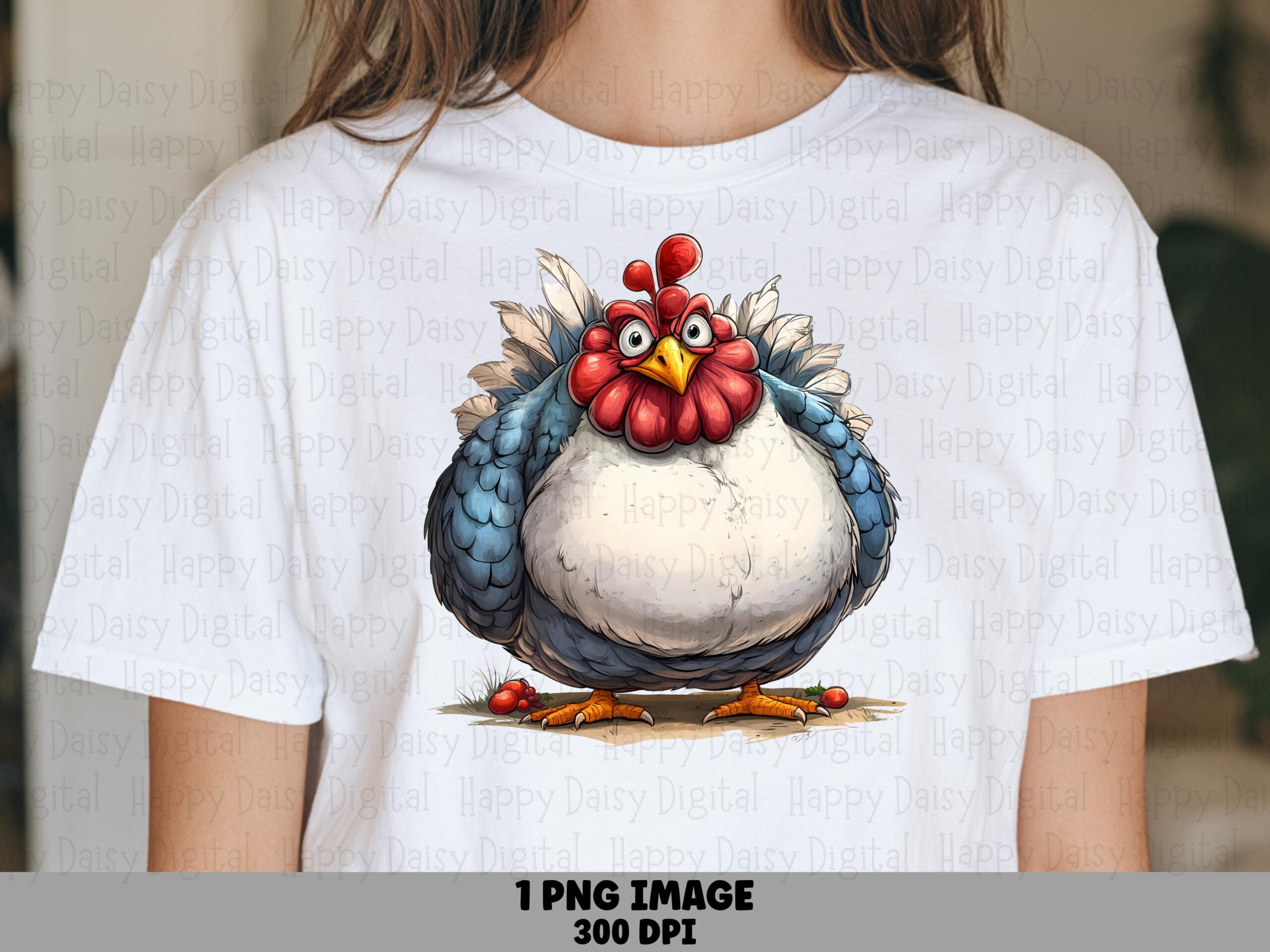 Grumpy Turkey Cartoon PNG | Sublimation Commercial Use POD