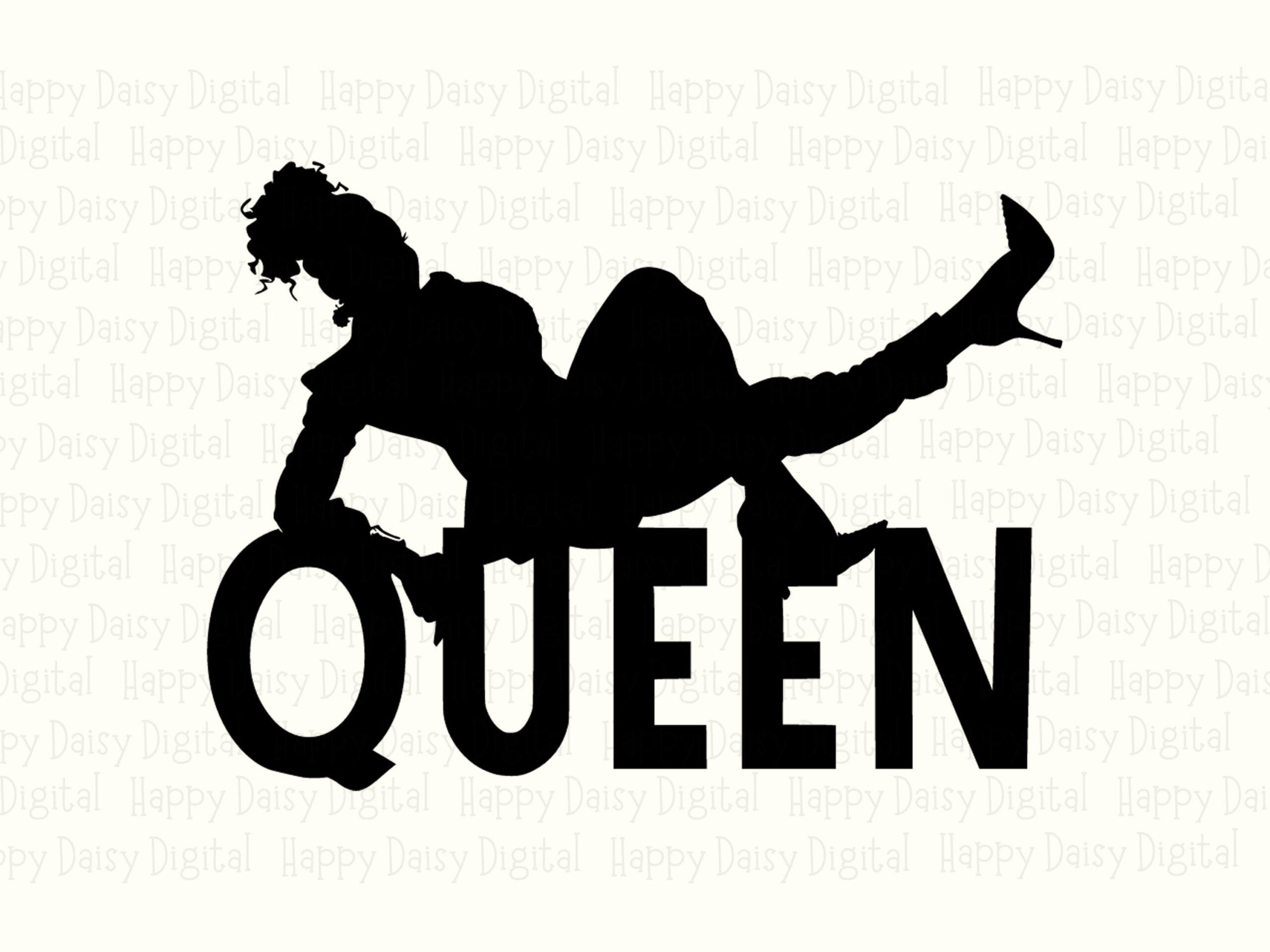 Queen Silhouette, Bold Pose PNG SVG | Digital Clipart, Sublimation, Commercial Use 300 DPI - Image 2