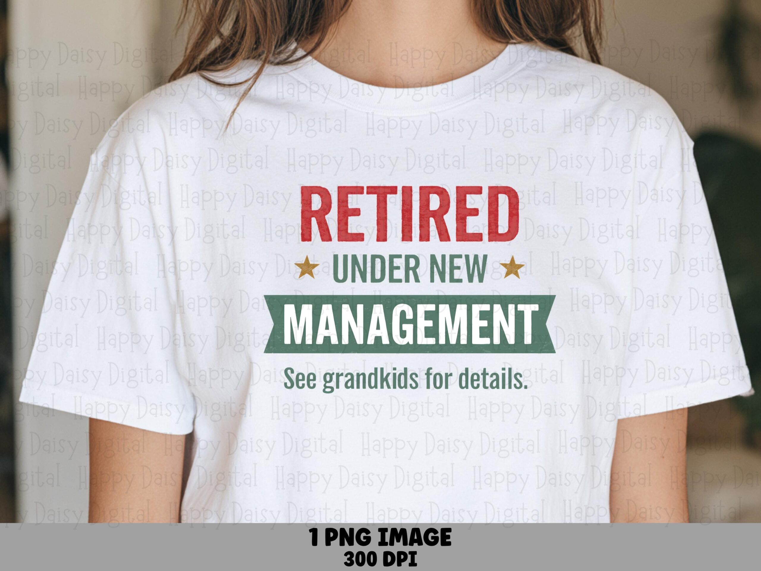 Retired New Mgmt, Retirement Ribbon Design | Sublimation PNG, Commercial Use, 300 DPI, Cricut Ready, Grandkids Line