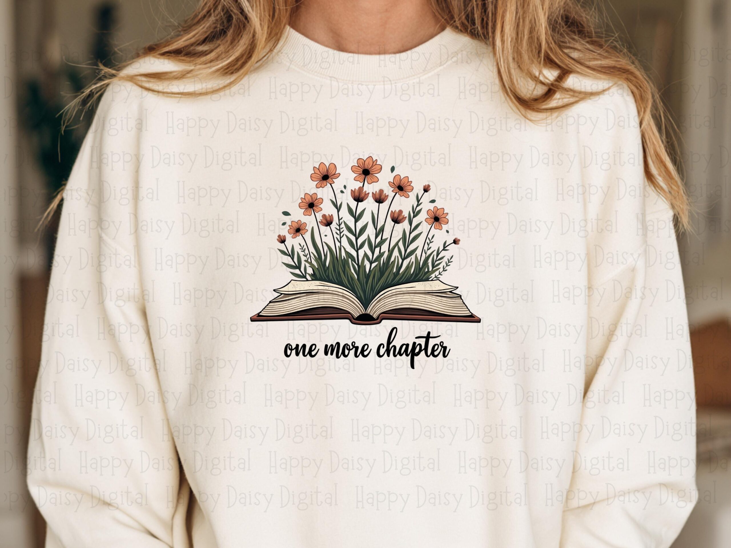 Blooming Chapter Book PNG | Sublimation Commercial Use POD - Image 2