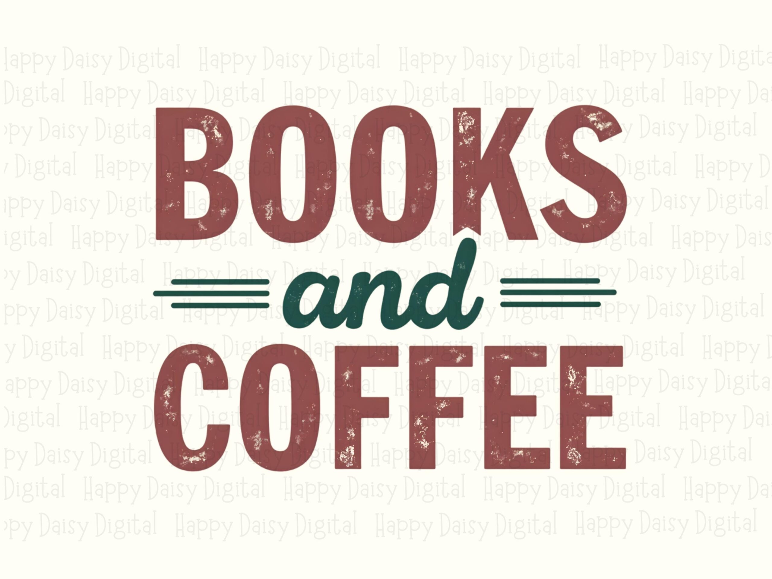 Books and Coffee PNG | Sublimation Commercial Use POD - Image 2