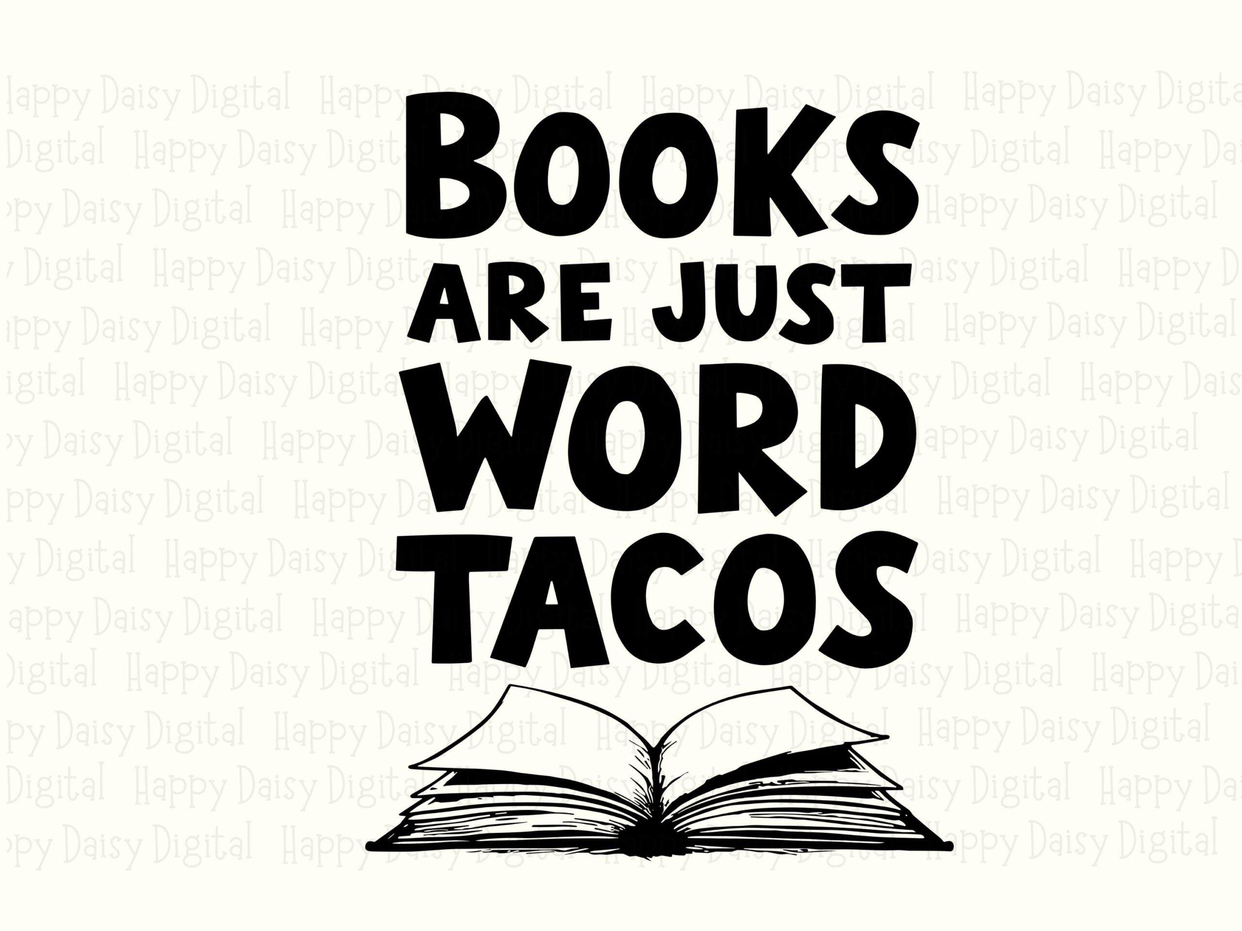 Word Tacos PNG SVG | Sublimation Commercial Use POD - Image 2